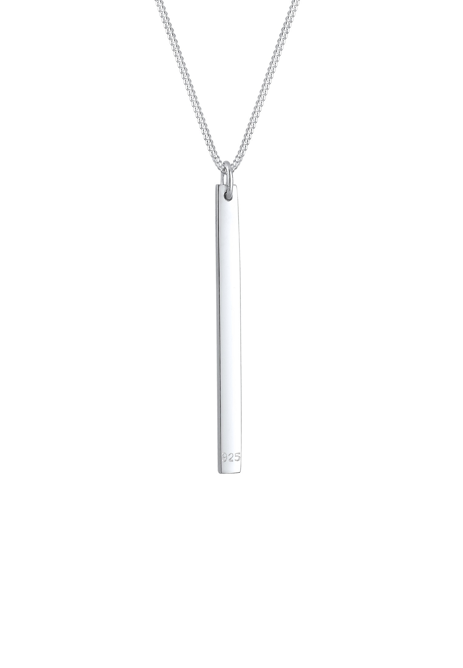 Elli Kette mit Anhänger »Halskette Panzerkette Geo Symbol Stab Layer Cool 925 Silber«