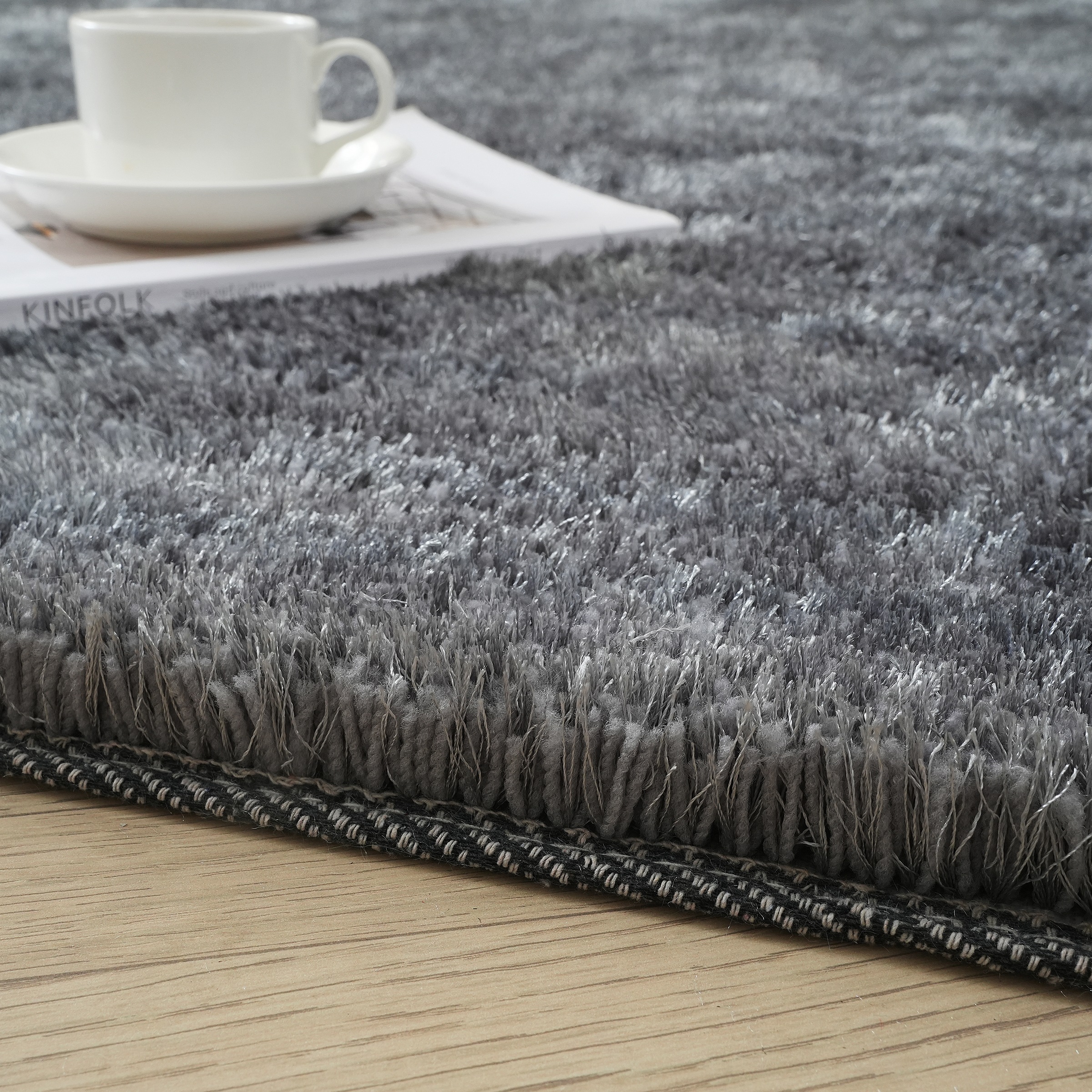 Bruno Banani Hochflor-Läufer »Dana Teppich, Kundenliebling«, rechteckig, 30 mm Höhe, Brücke, uni, weich, Mikrofaser, Diele, Flur, Wohnzimmer, Schlafzimmer