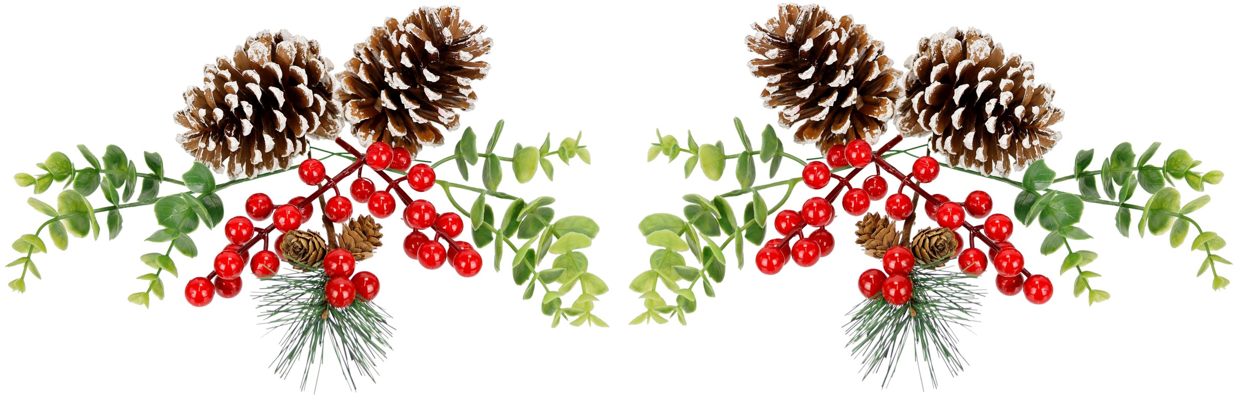 I.GE.A. Streudeko »Bastelnaturmaterial Streudeko« Deko-Zapfen Eukalyptus Beeren Tanne Basteln Adventskränze 14 Teile