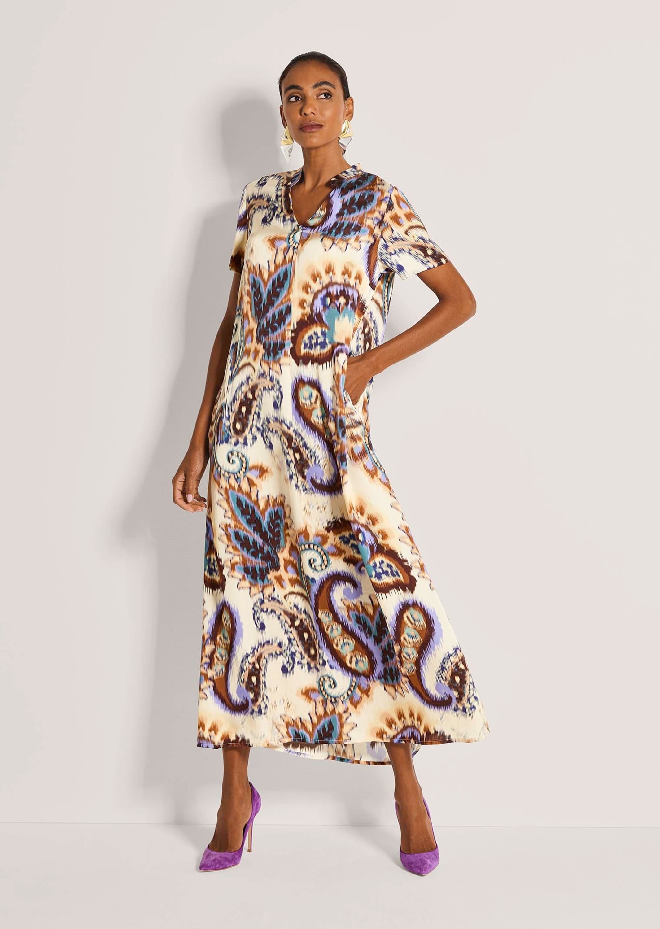 MADELEINE Midikleid »Maxikleid Druckkleid mit Paisley-Muster«