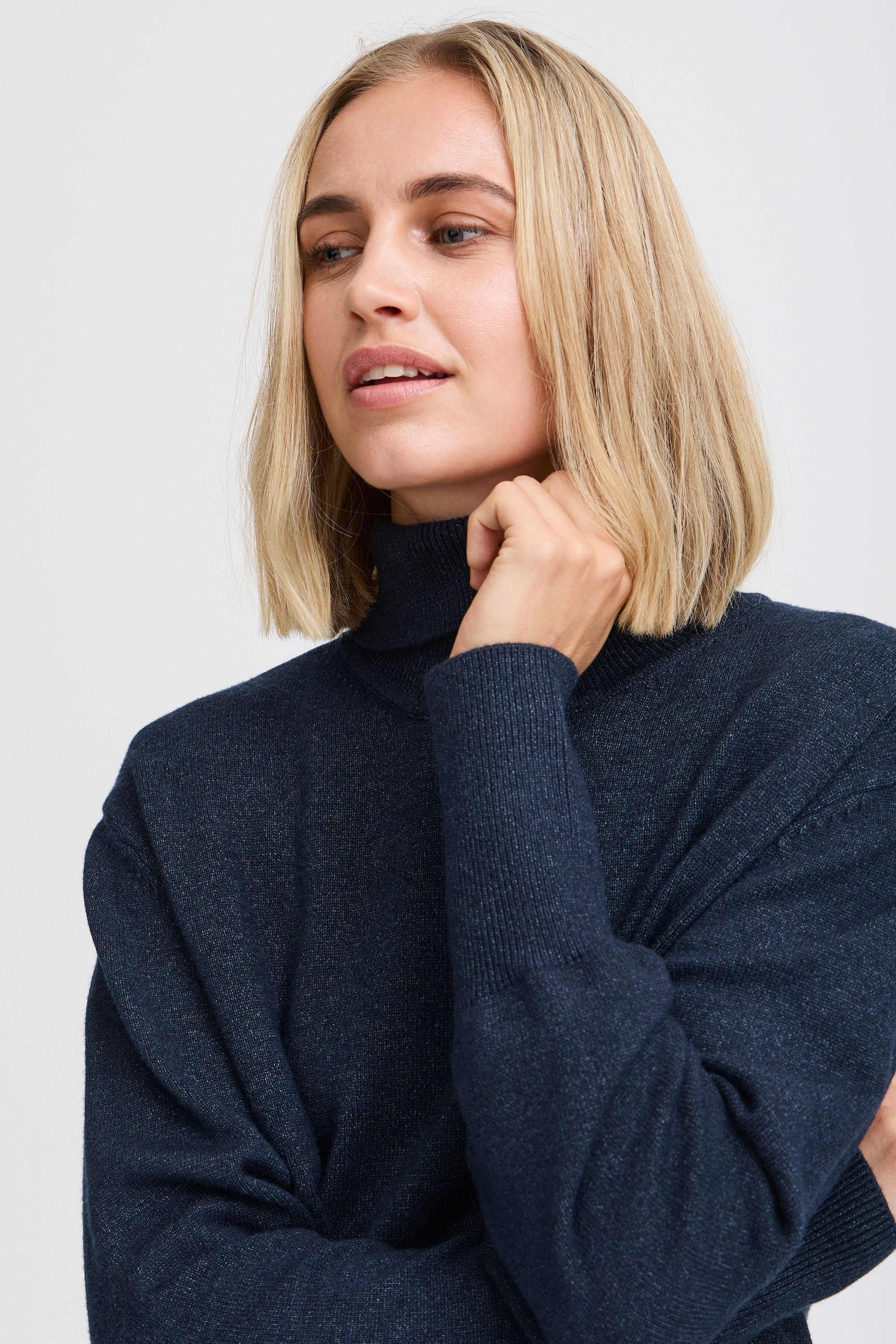 Pulz Jeans Strickfleece-Pullover »Strickpullover PZSTEFFI Roll Neck«