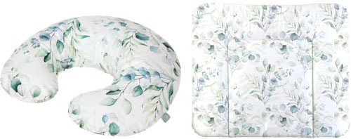 Rotho Babydesign Wickelauflage »Natural Leaves«, inklusive Stillkissen Mini; Made in Europe