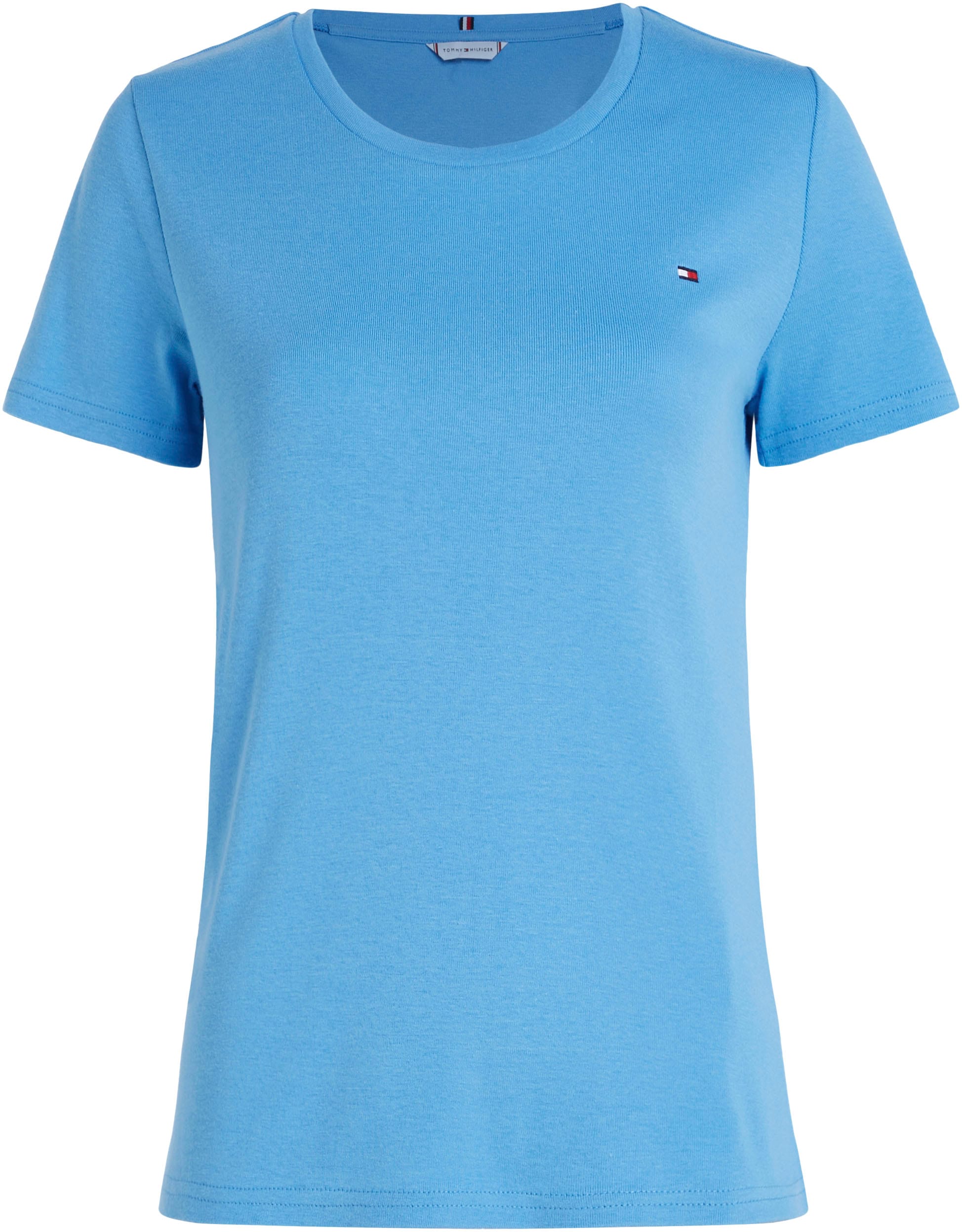 Tommy Hilfiger T-Shirt »SLIM CODY RIB C-NK SS«, mit dezenter Tommy Hilfiger  Logostickerei im OTTO Online Shop