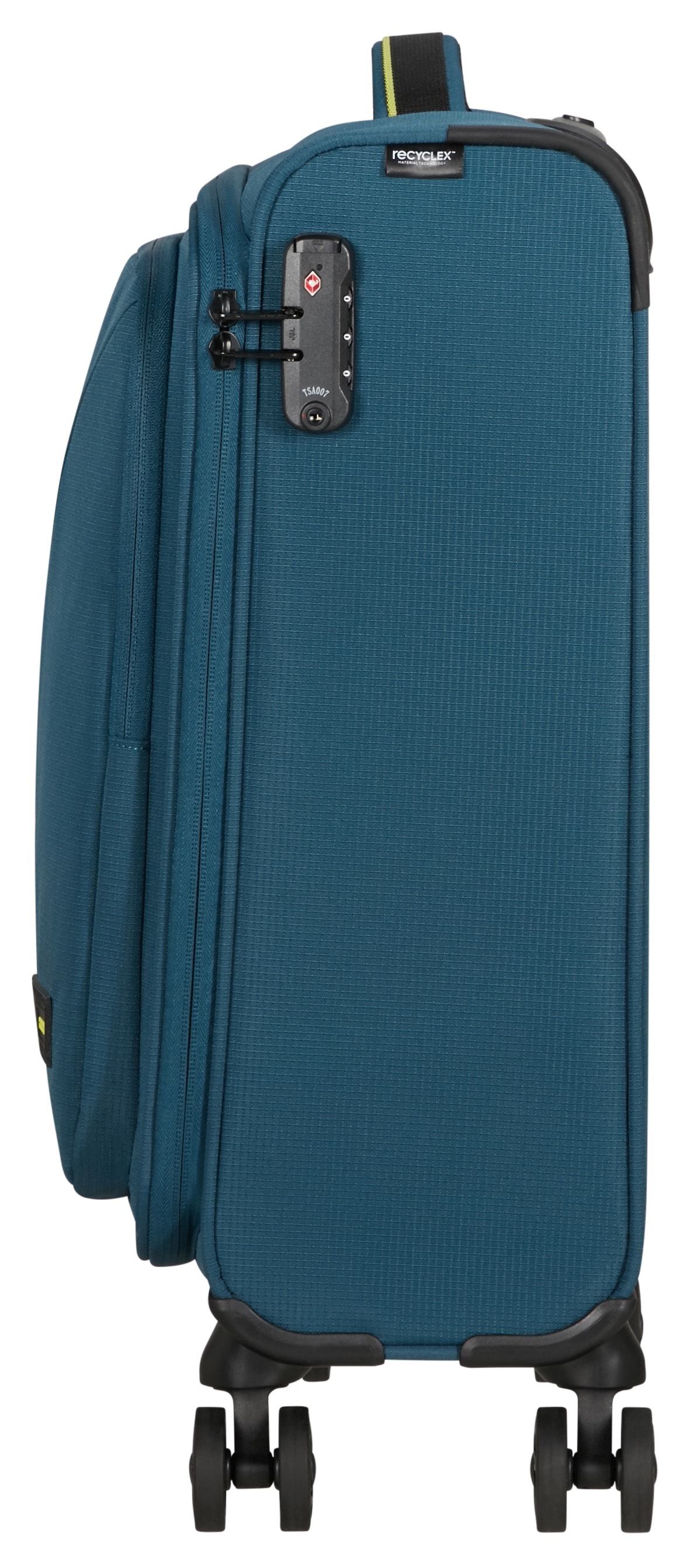 American Tourister® Handgepäck-Trolley »TAKE2CABIN, 55 cm harbor blue«, 4 Rollen, Handgepäck-Koffer Koffer Reisegepäck Weichgepäck TSA-Zahlenschloss