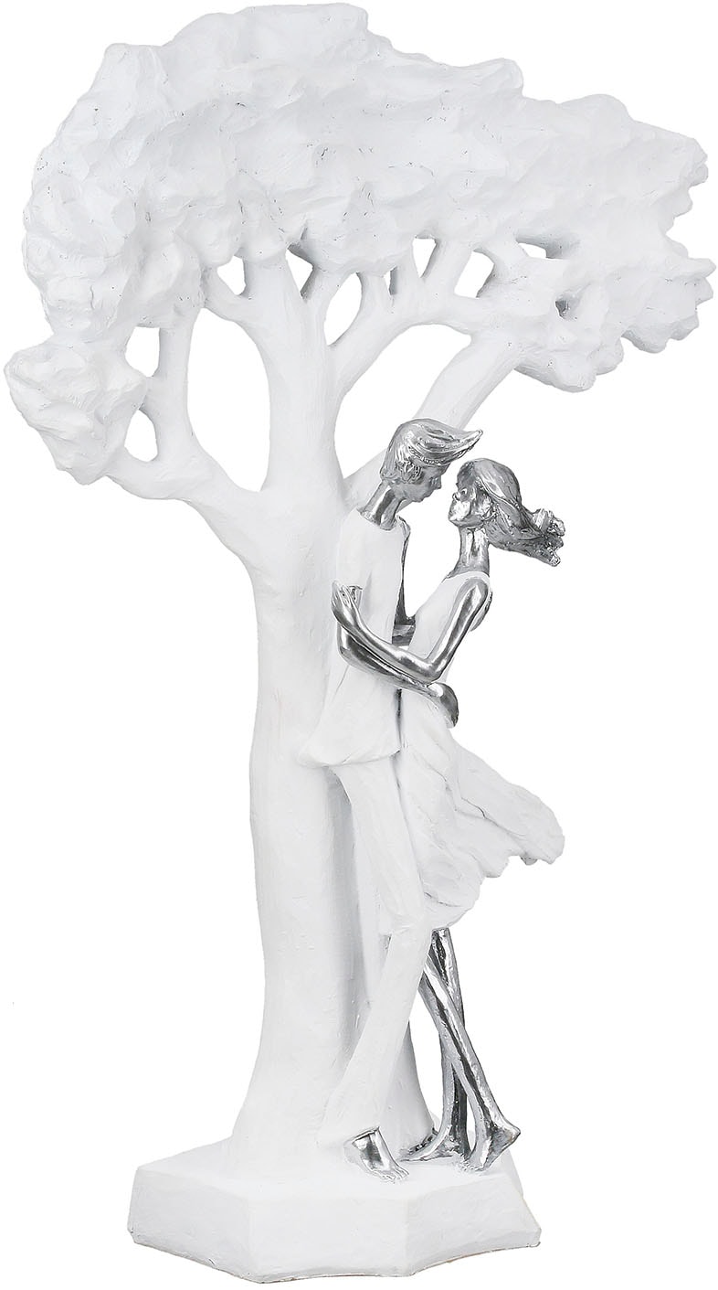 Casablanca by Gilde Dekofigur »Skulptur Paar; Baum Liebesblicke weiß H. 44 cm«