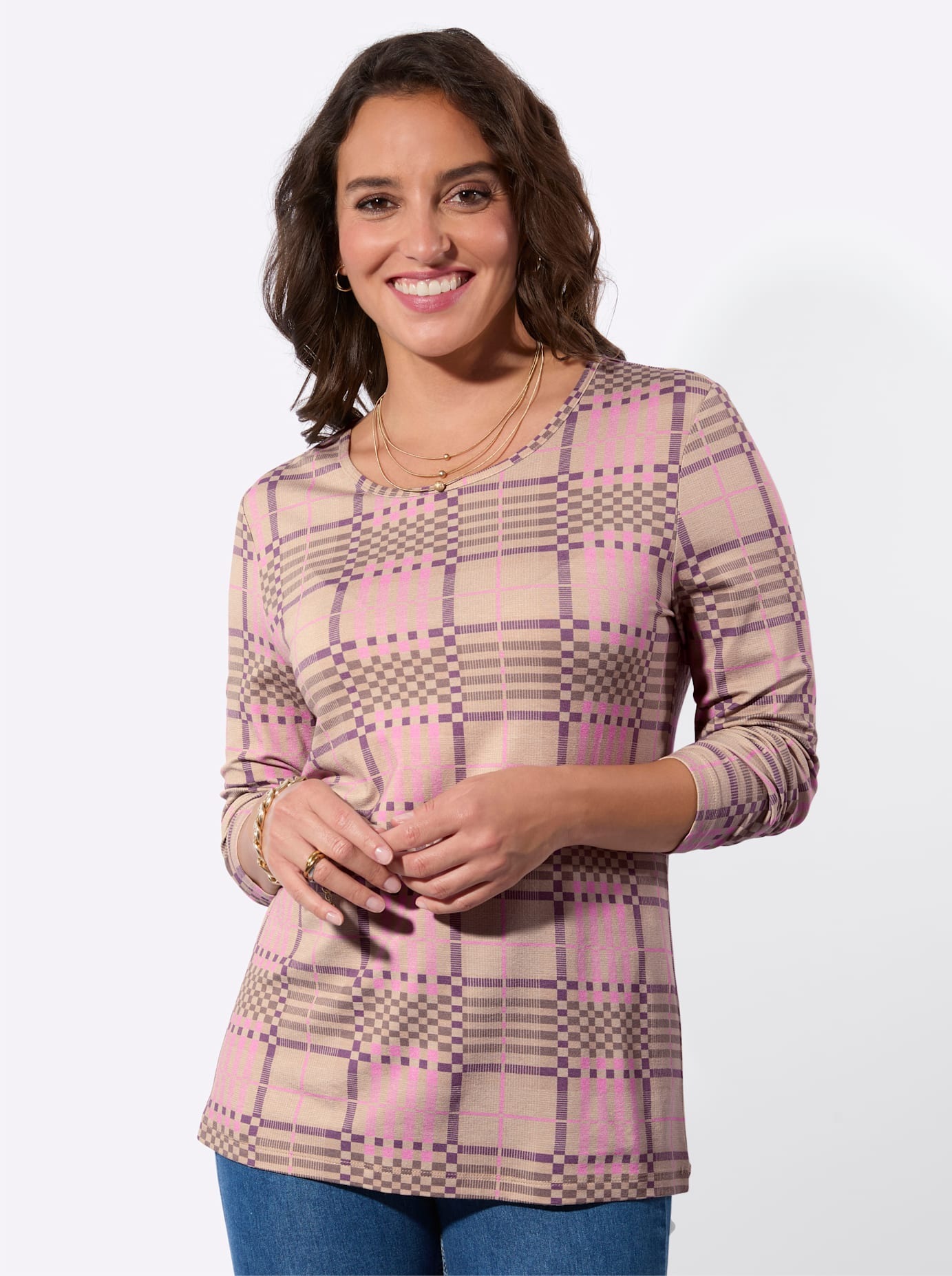 Casual Looks Rundhalsshirt »Druck-Shirt« 1 tlg.