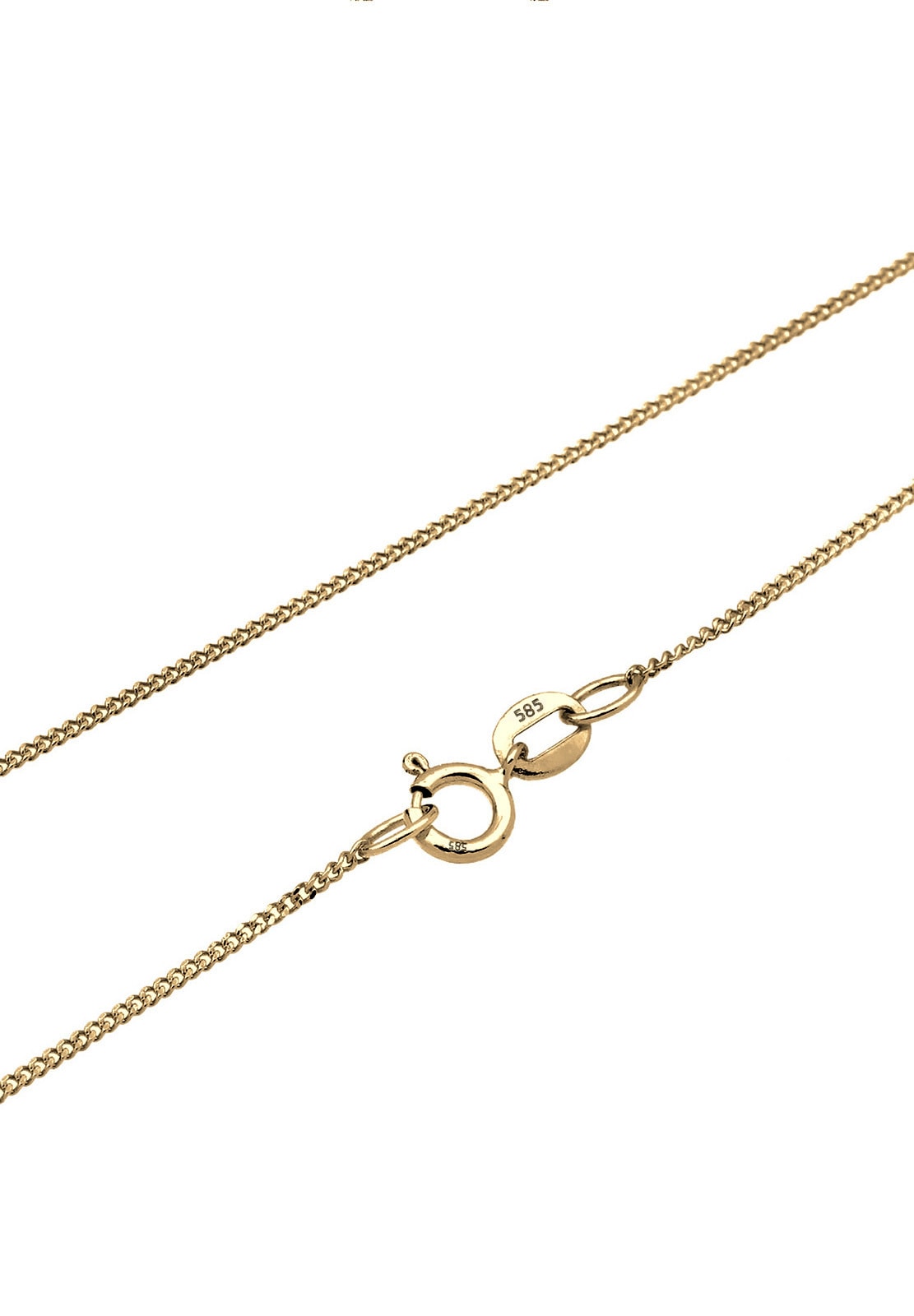 Elli Premium Silberkette »Halskette Kreuz Religion Glaube Symbol Topas 585 Gelbgold«