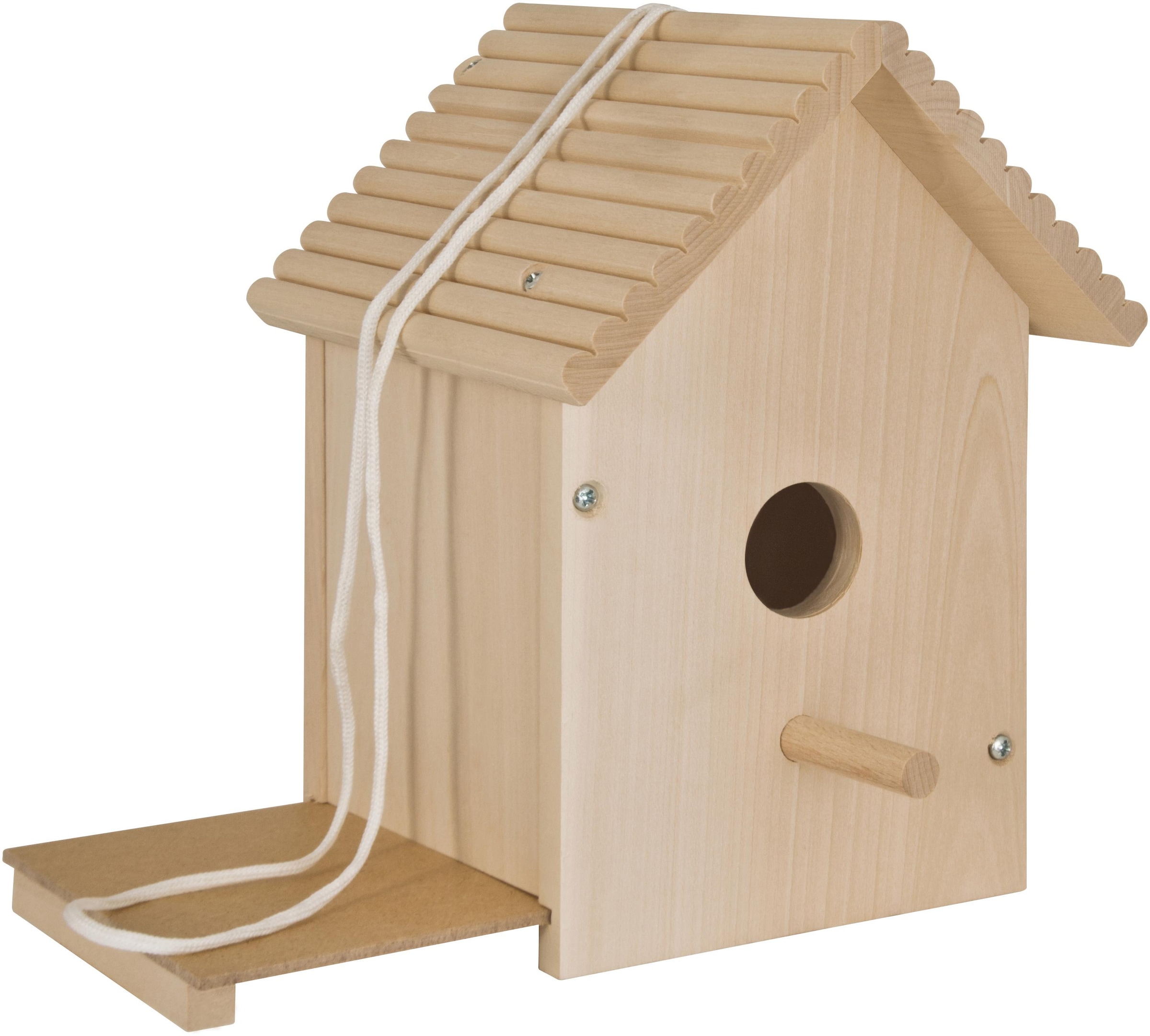 Eichhorn Kreativset »Outdoor Vogelhaus«, (Set), Zum Zusammenbauen und Bemalen; Made in Europe