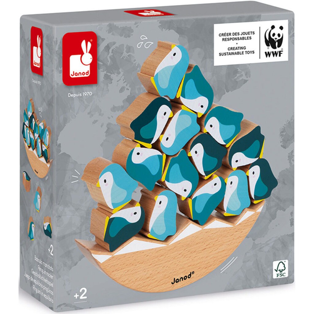 Janod Spiel »WWF® Schaukel-Pinguine«, FSC®- schützt Wald - weltweit