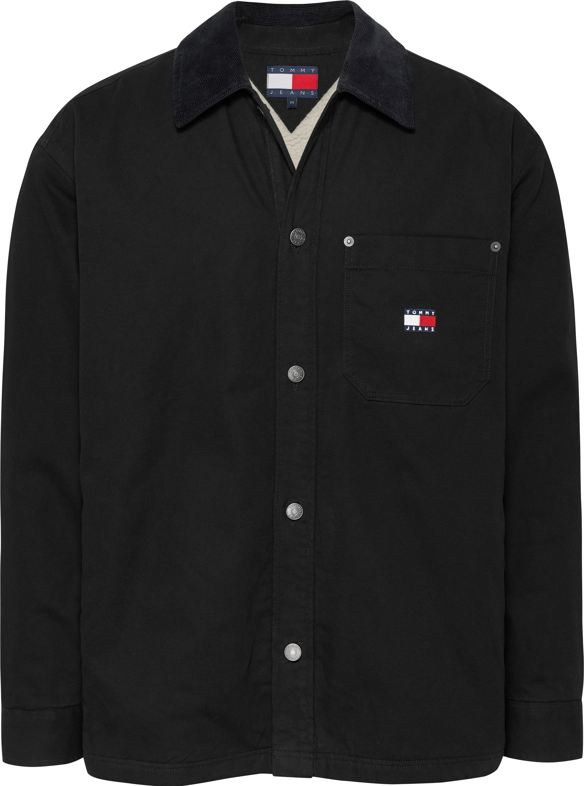 Tommy Jeans Hemdjacke »TJM CANVAS-CORD OVERSHIRT EXT«, mit angerauter weichen Innenseite