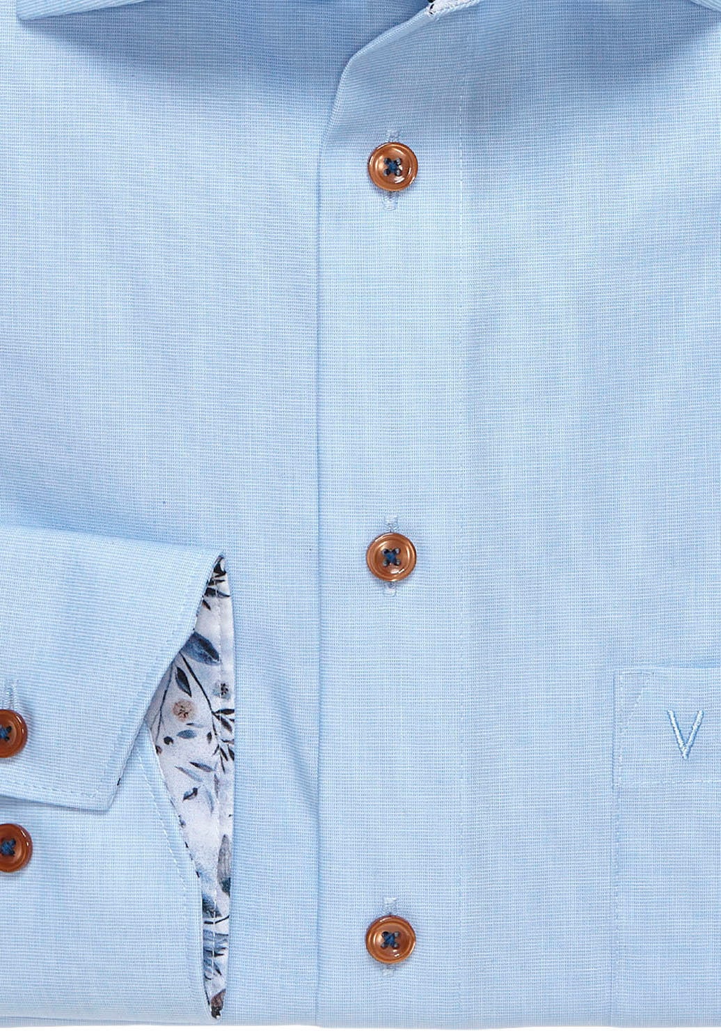 MARVELIS Langarmhemd mit New-Kentkragen, modern fit, bügelfrei