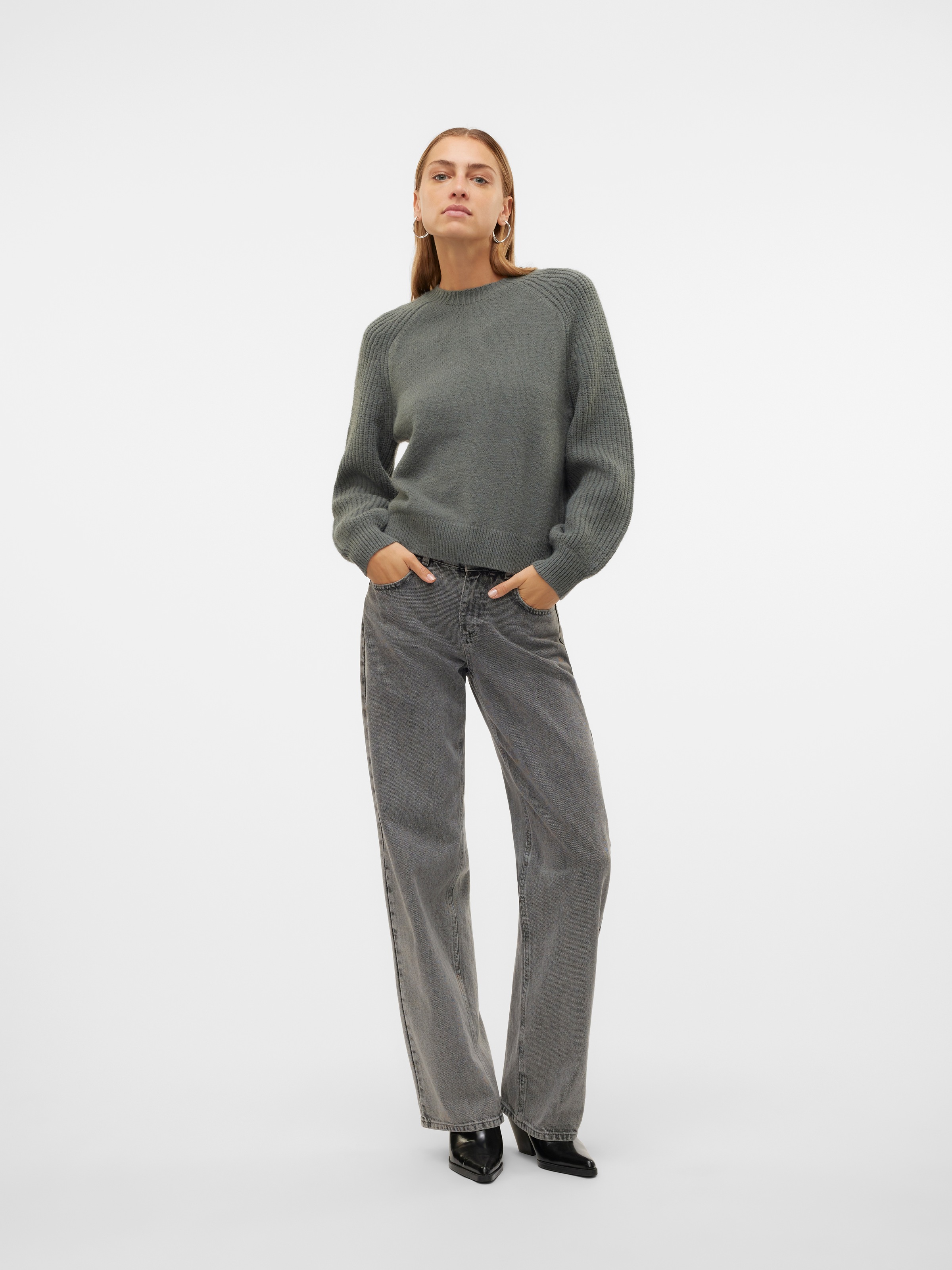Vero Moda Rundhalspullover »VMENYA LS O-NECK PULLOVER BOO«