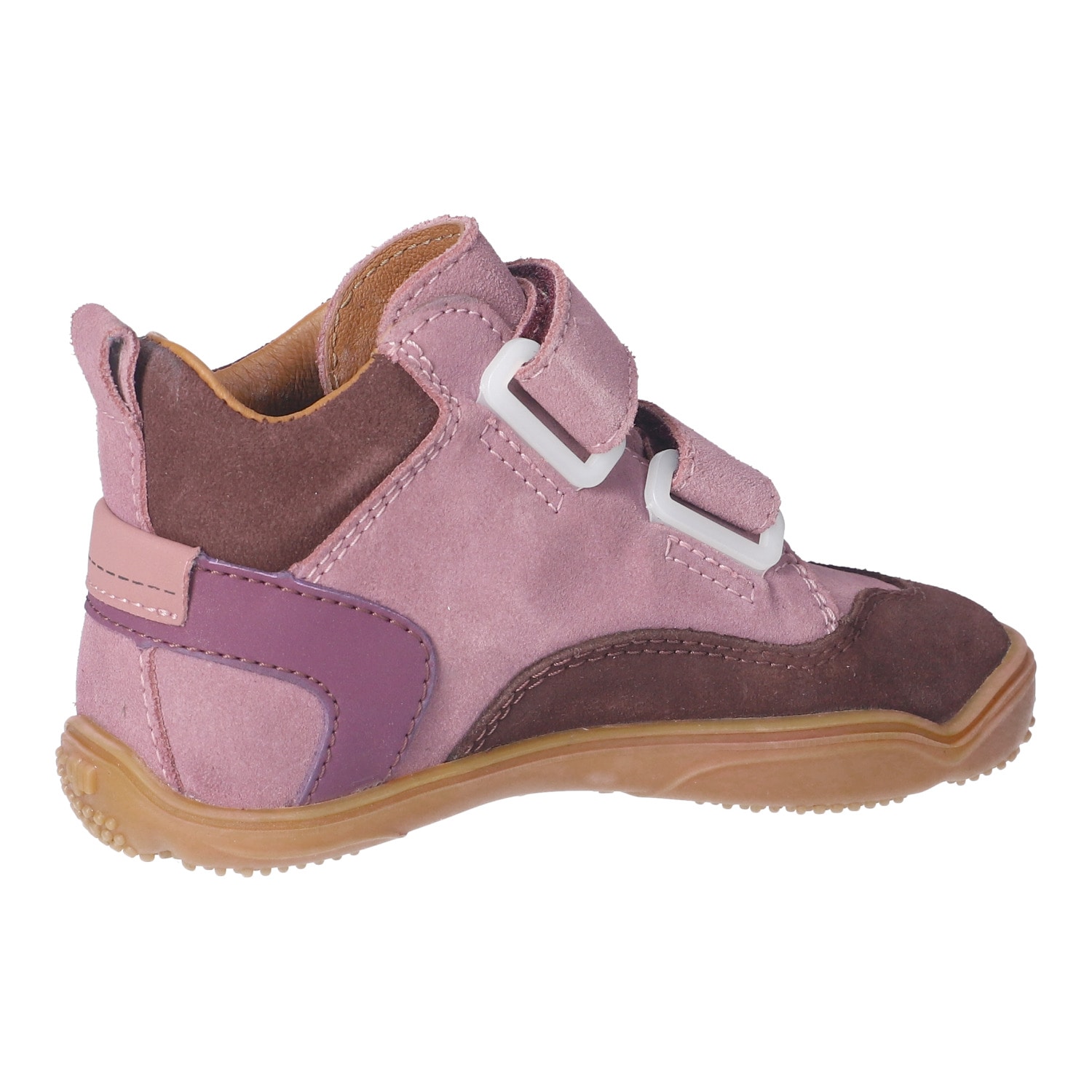 qnuffs Barfußschuh »Kastanie«  Klettschuh, mit Namensschild an der Ferse, kürzbarer Klettriemen