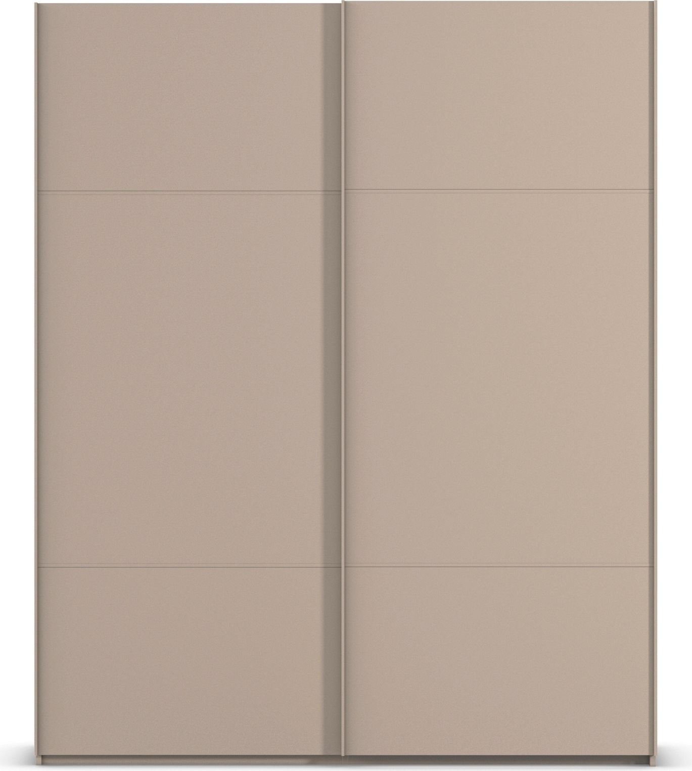 rauch Schwebetürenschrank »Kleiderschrank Schrank Garderobe Schlafzimmerschrank SCALE-TRIO«, edle dreigeteilte Front, 2 Zierleisten in Griff-Farbe MADE IN GERMANY