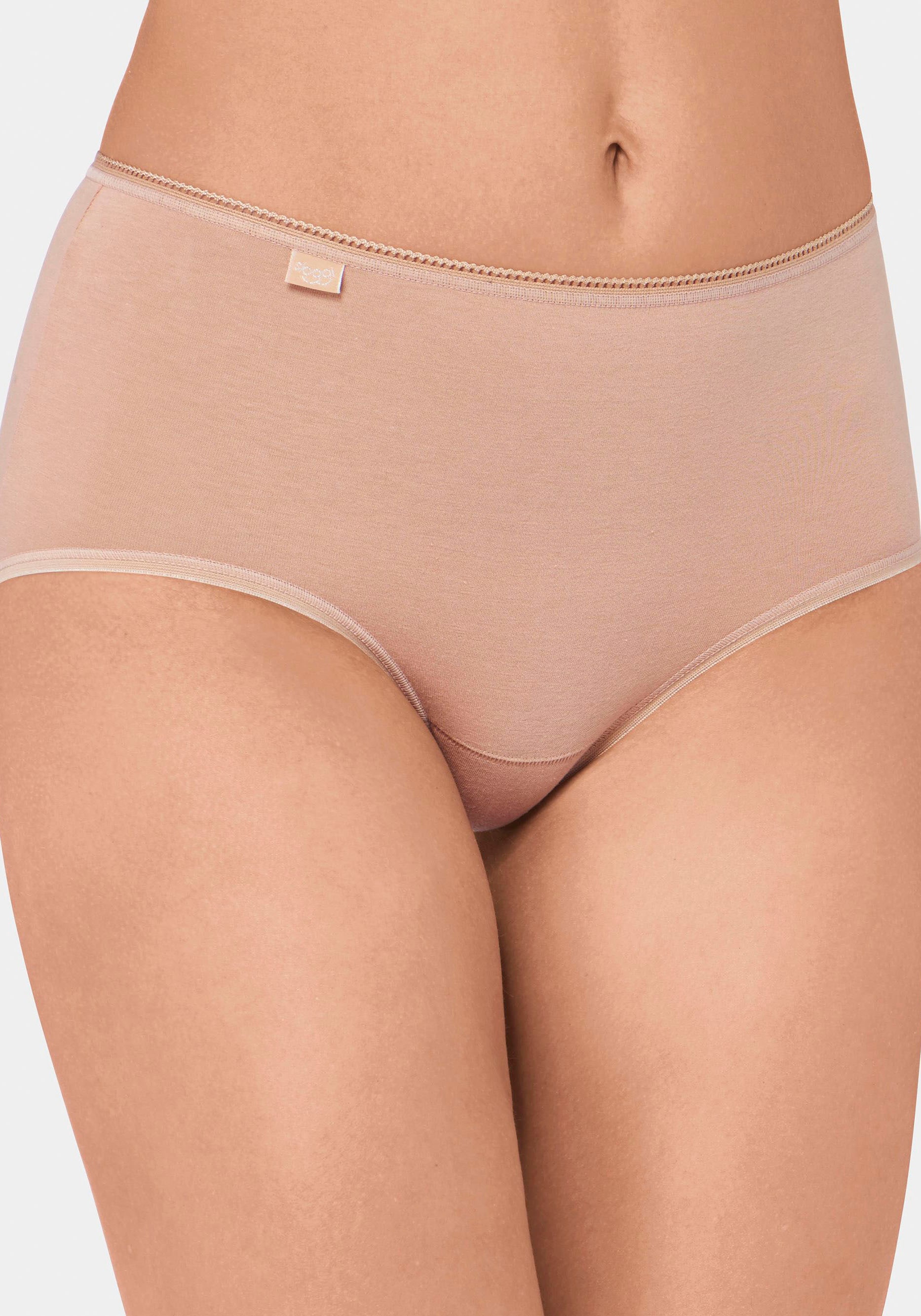 sloggi Midislip »24/7 Cotton« 3er Pack,  Spitze, blickdicht, weiche Baumwollmischung