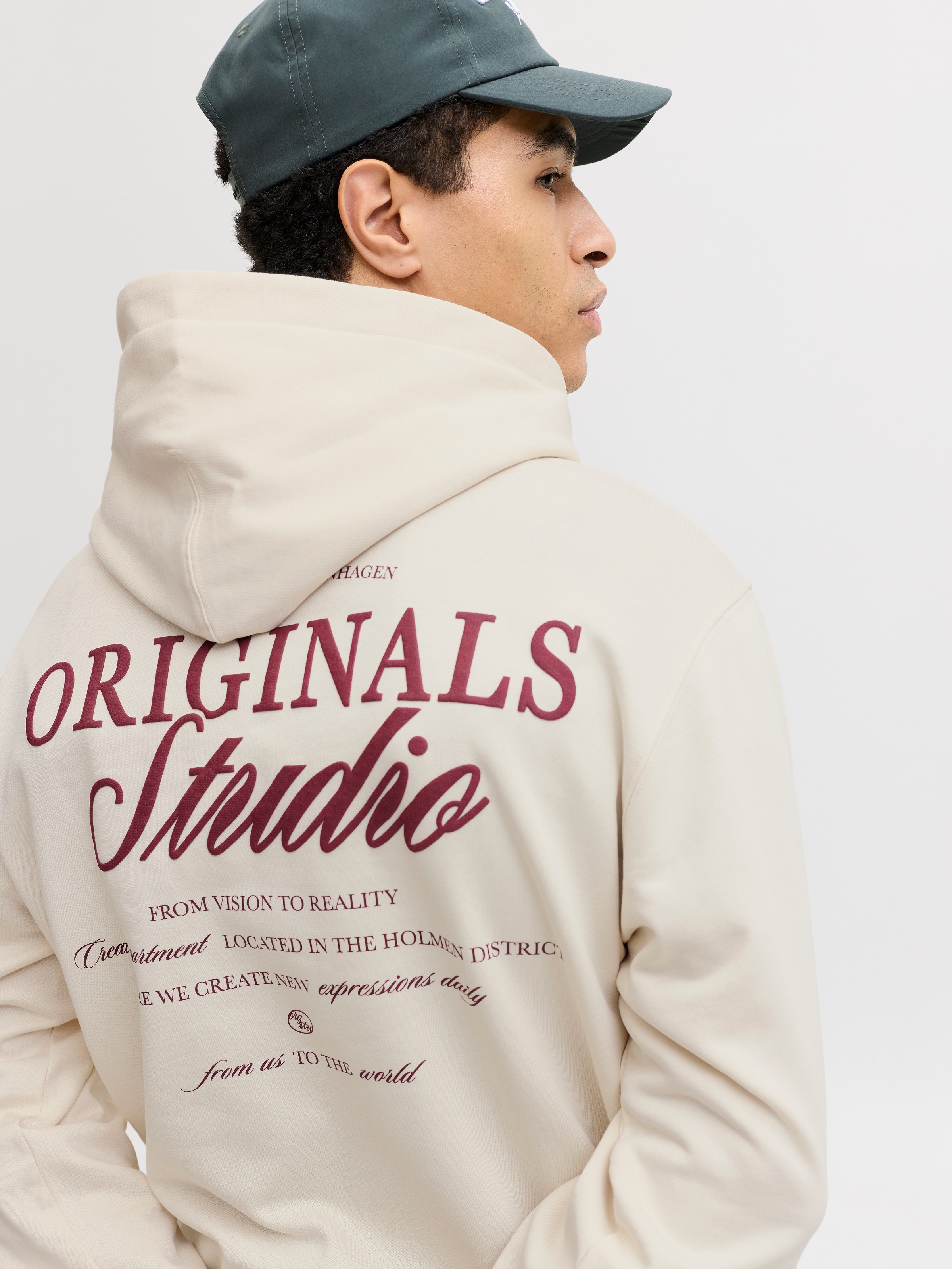Jack & Jones Kapuzensweatshirt »JORNORREBRO TYPO BACK SWEAT HOOD SN«, mit Print
