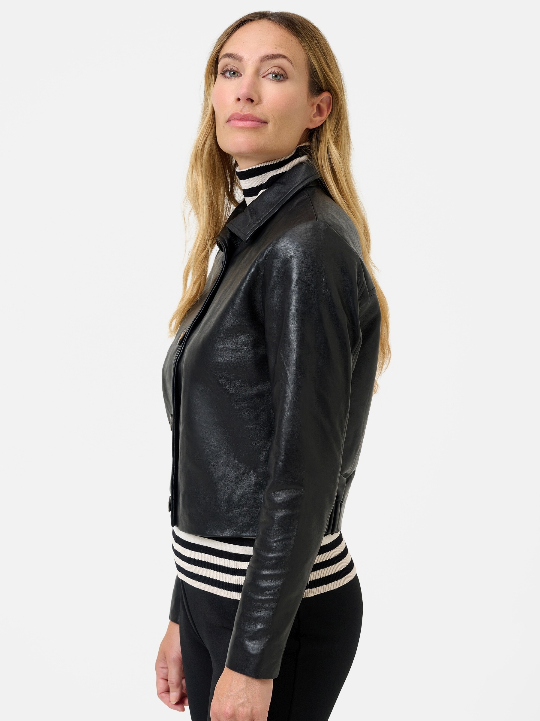 RICANO Lederjacke »Lederjacke Juliette« ohne Kapuze Handgefertigt aus echtem Leder