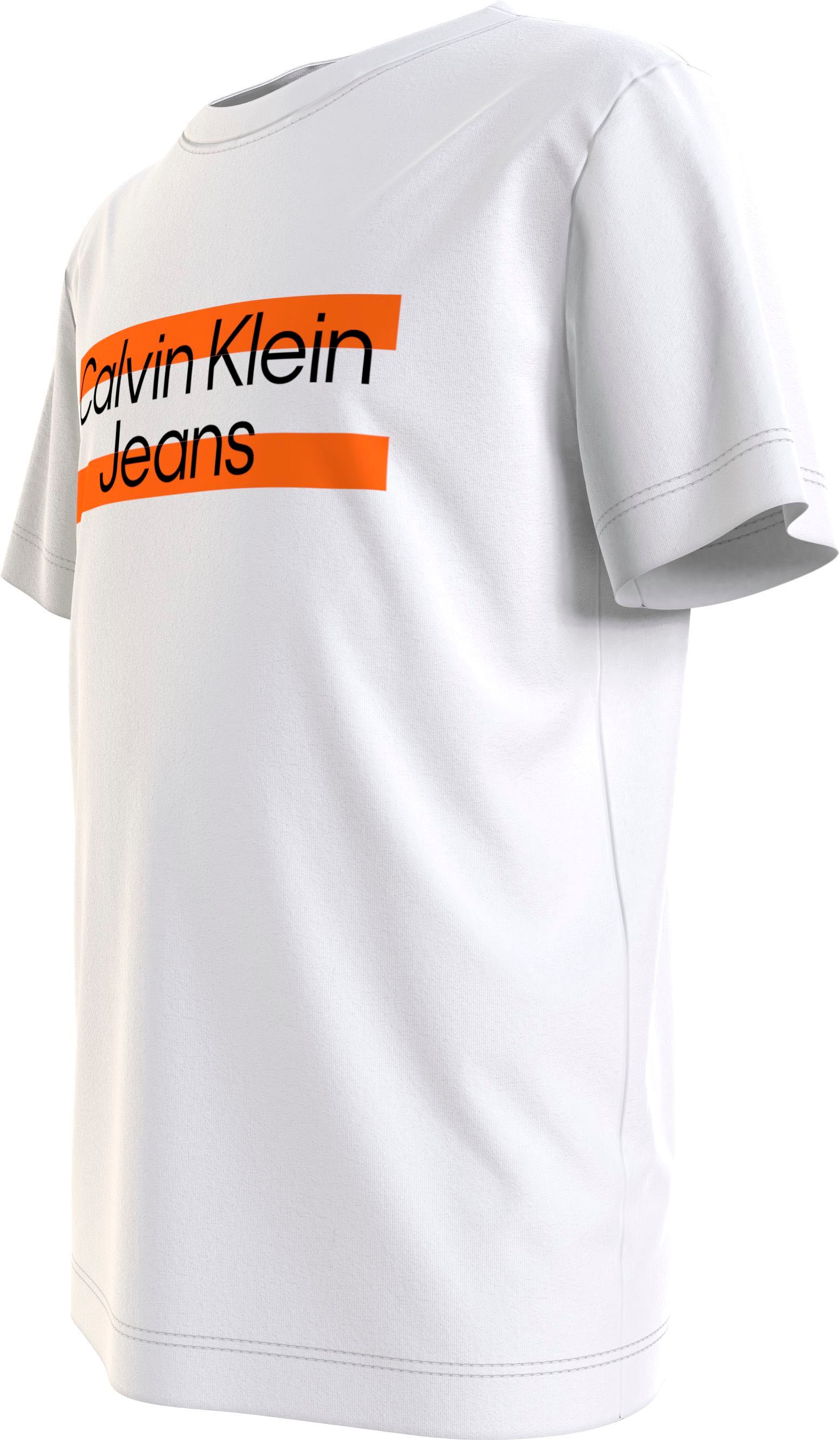 Klein mit Calvin Jeans auf Logodruck Calvin T-Shirt, der OTTO Klein Brust bei