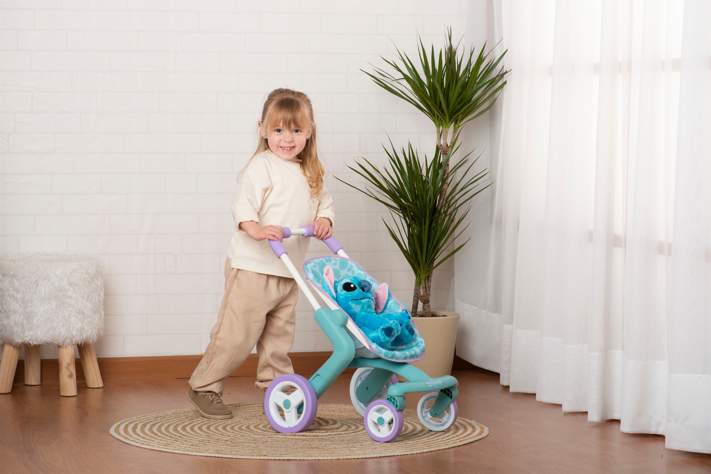 Smoby Puppenbuggy »Stitch, inkl. Stich-Plüsch«, Made in Europe