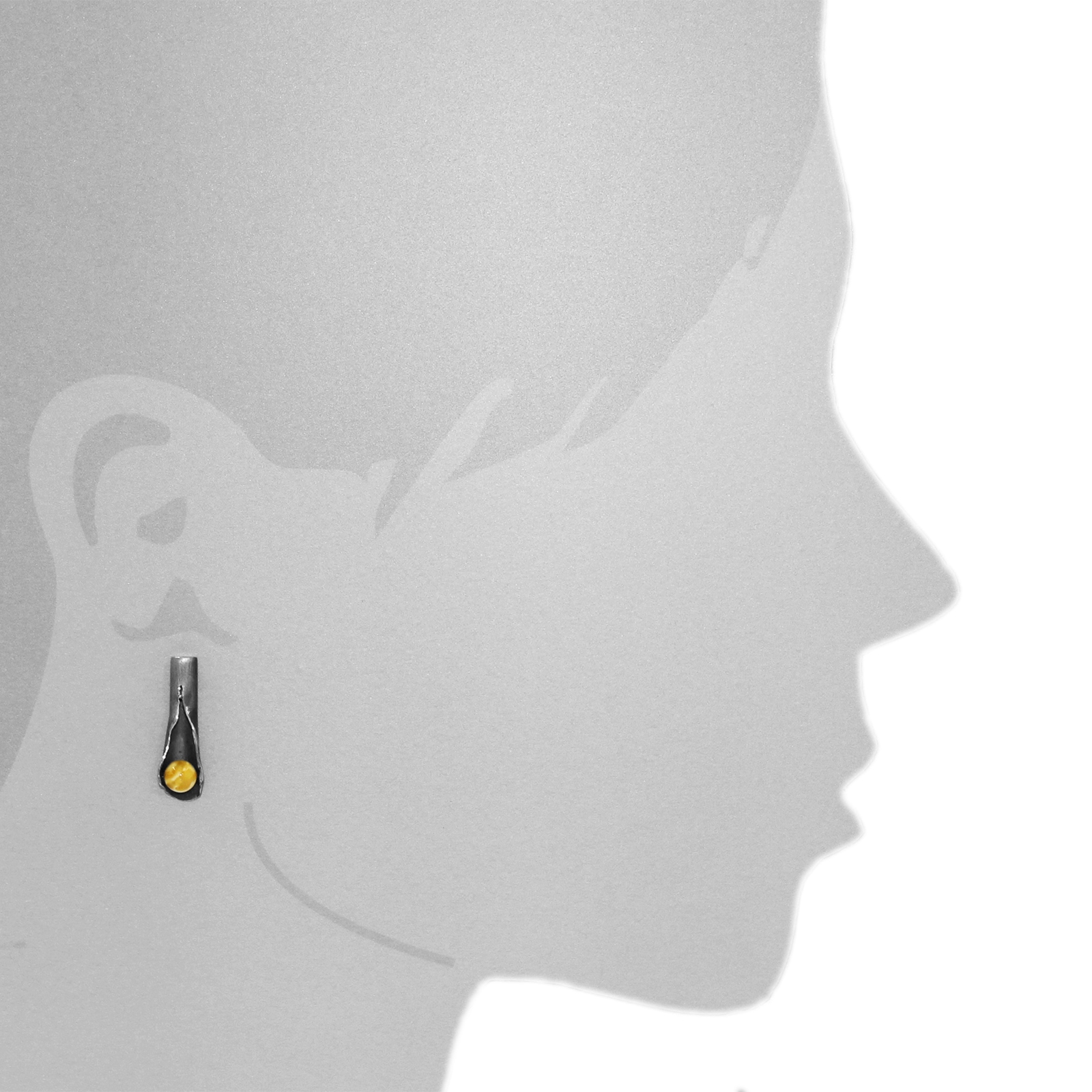 OSTSEE-SCHMUCK Paar Ohrstecker »- Hedi-Sarah Vicenca - Silber 925/000 - Bernstein«