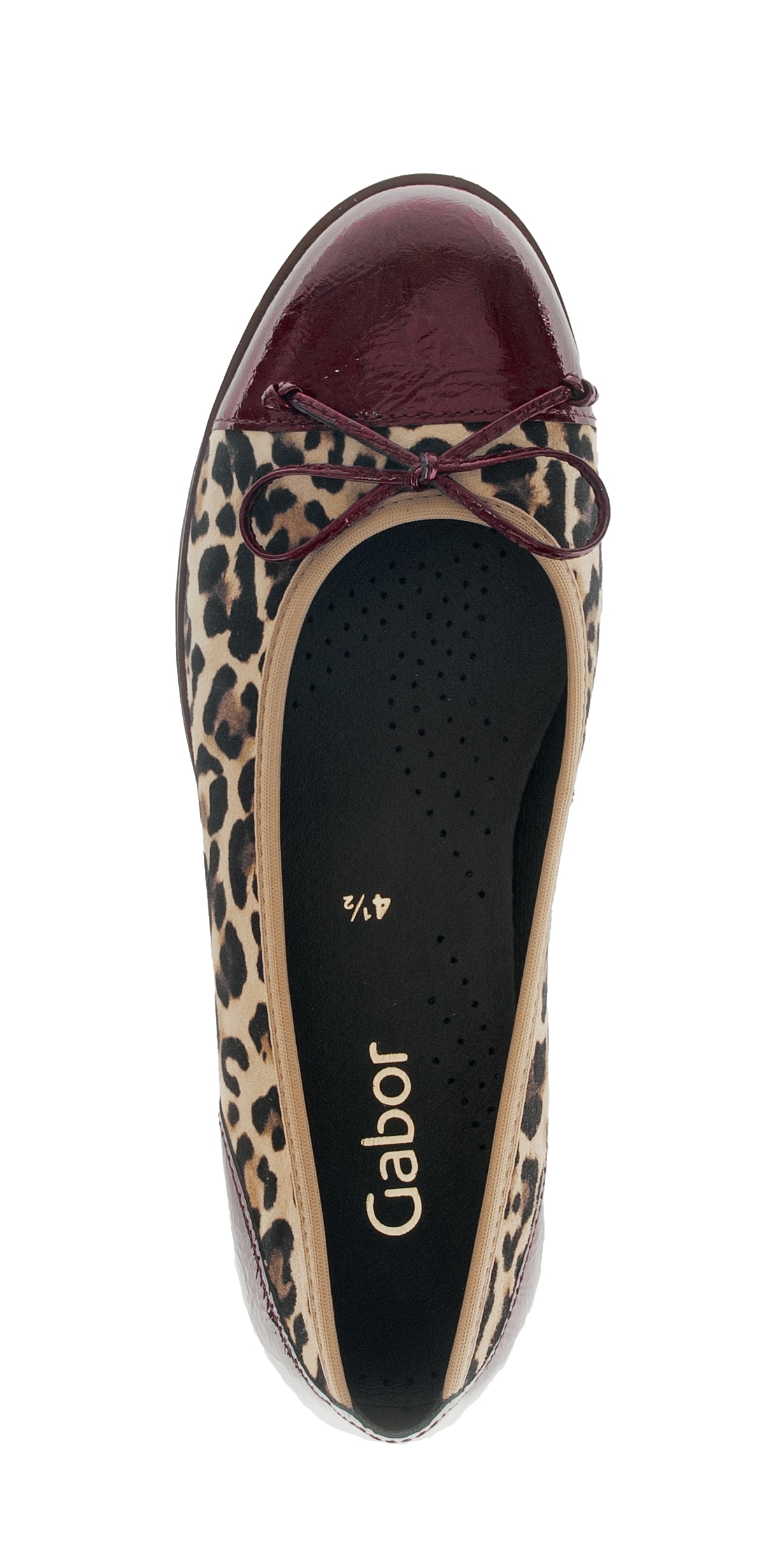 Gabor Ballerina  , Blockabsatz, Businessschuh, Schlupfschuh im angesagten Leo-Look