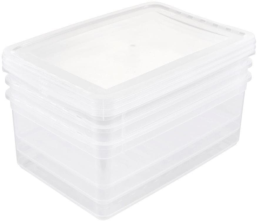 keeeper Aufbewahrungsbox »bea, clearbox mit Air Control-System«, (Set, 3 St.), 3 x 11 l, stapelbar, 39 x 26,5 x14 cm