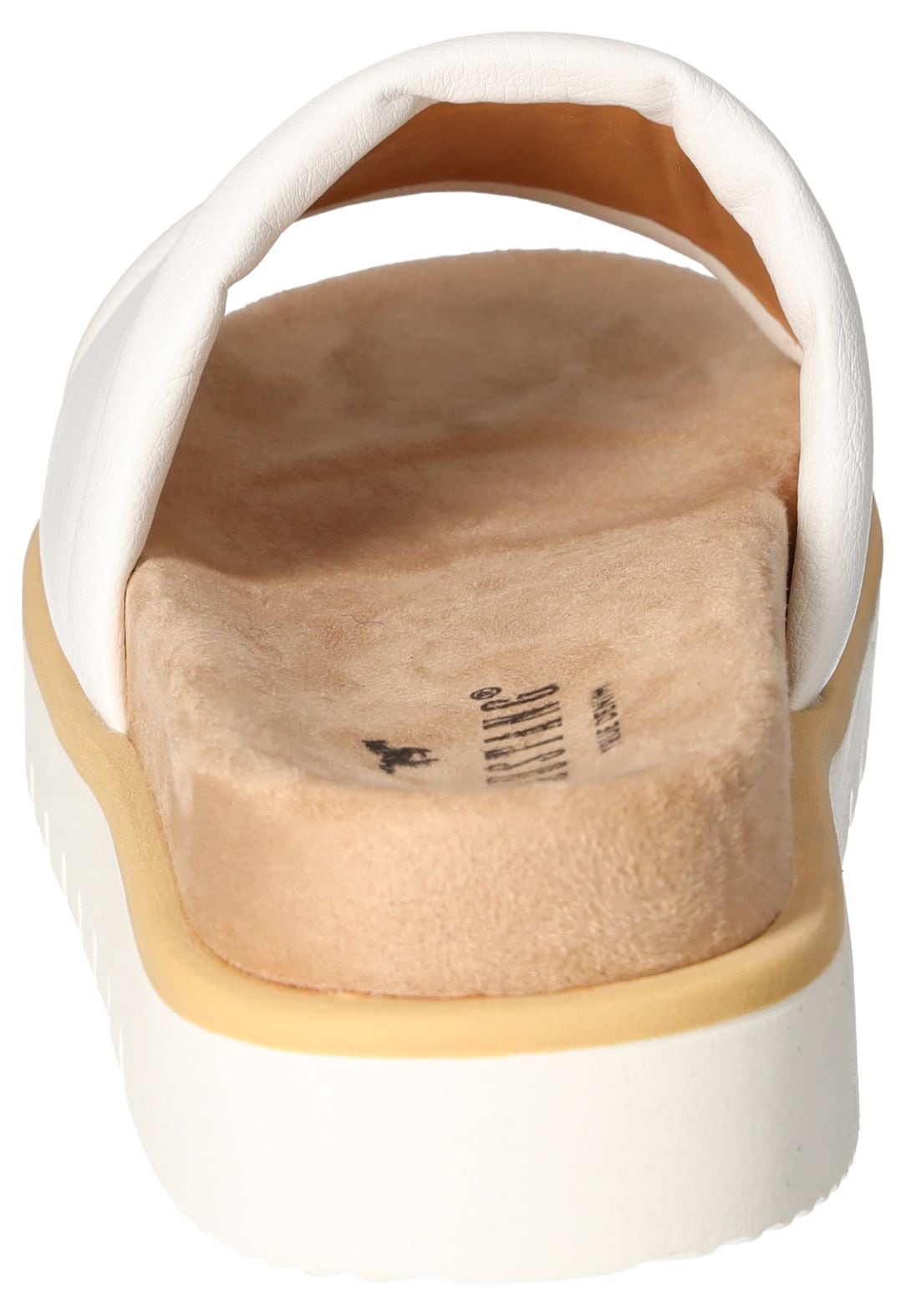 Mustang Shoes Pantolette,Plateausandale,Pool Slides,Sommerschuh mit Softfußbett, bequeme Form