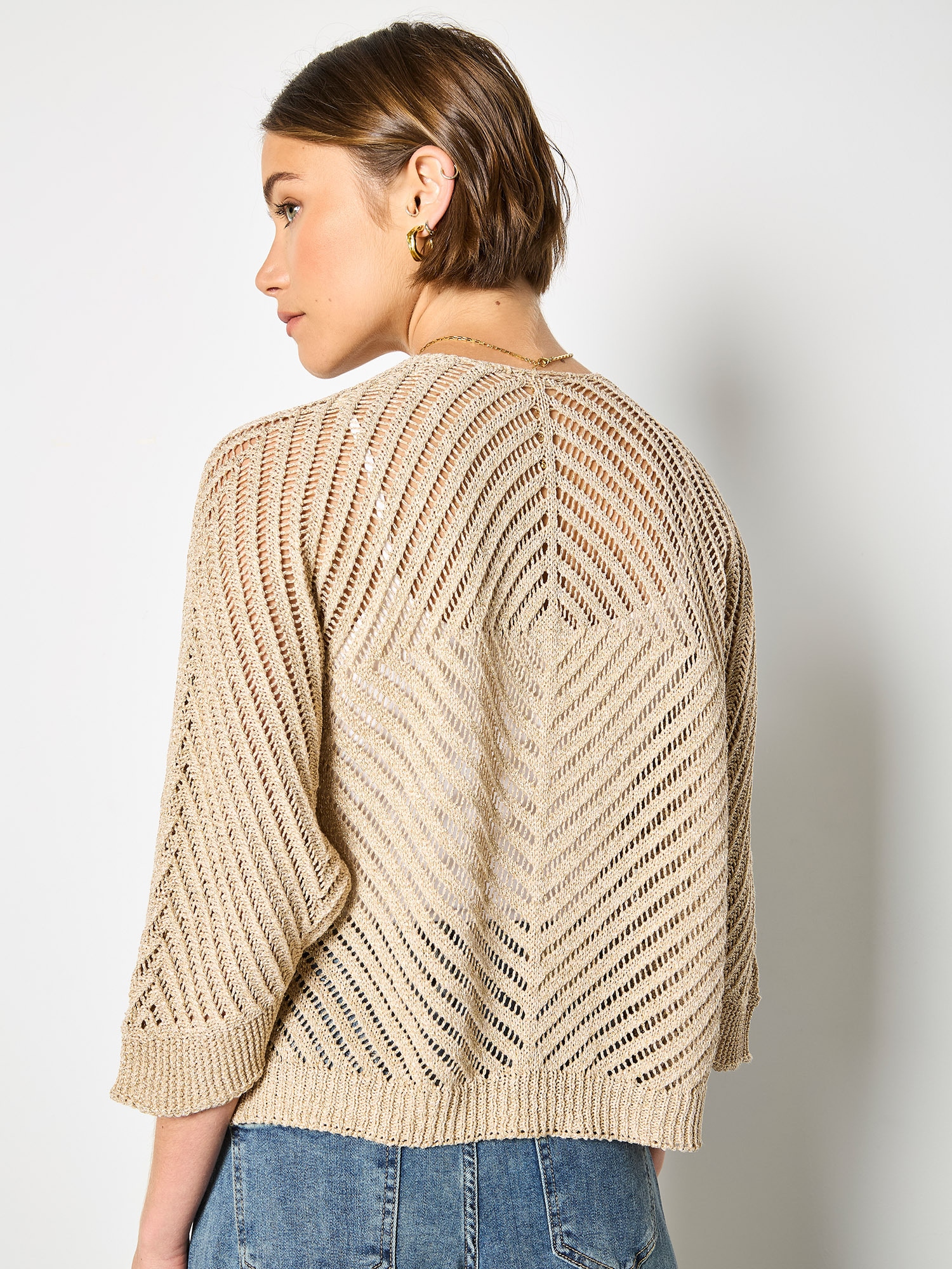 Apricot Cardigan »Strickjacke« mit Goldschimmer