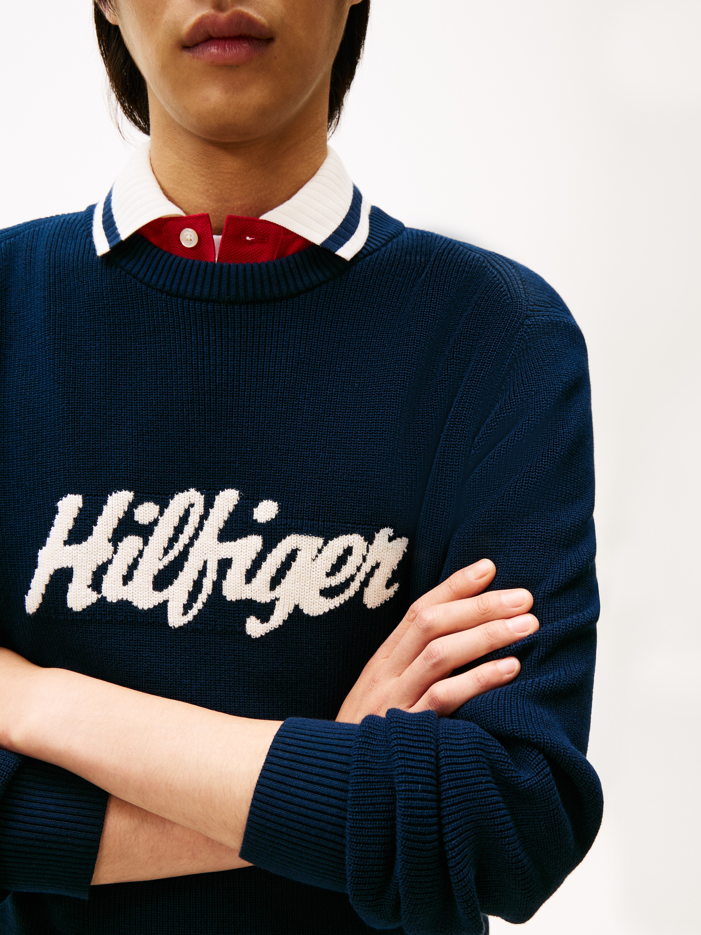Tommy Hilfiger Rundhalspullover »SEASONAL GRAPHIC COTTON«
