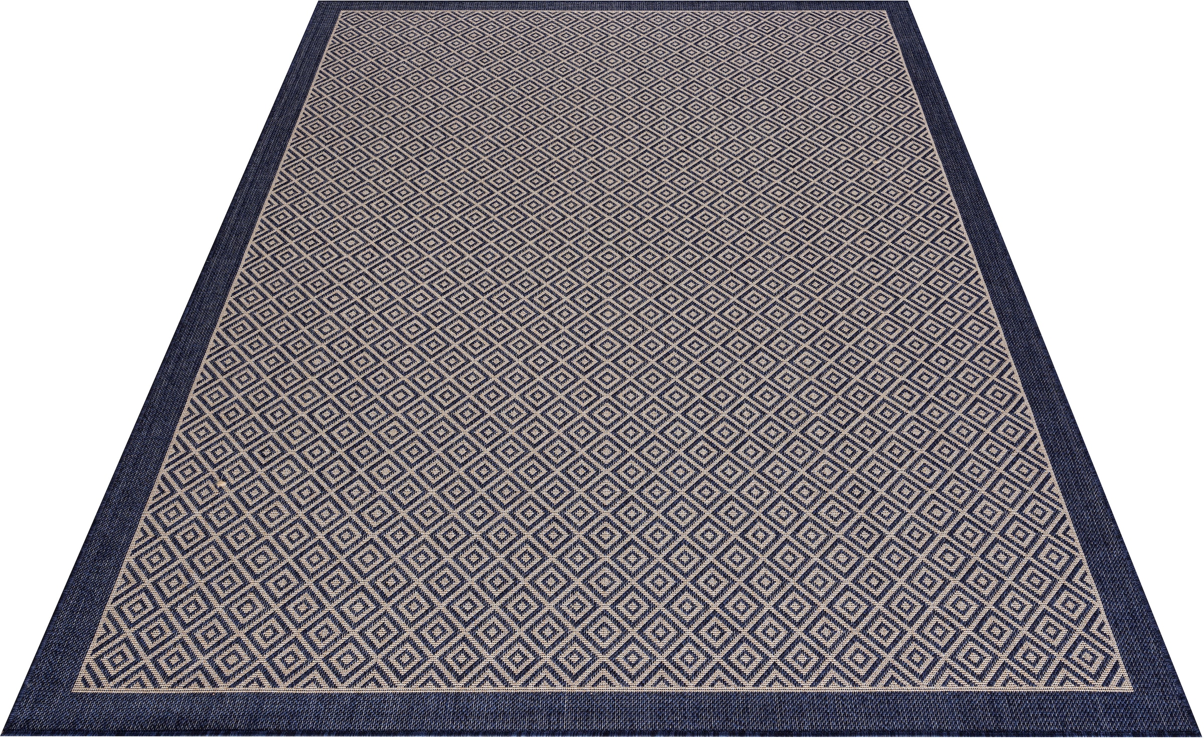 »Aliza«, Teppich geeignet bei Outdoor bestellen mit UV-beständig, andas Bordüre,Rauten-Design, wetterfest & rechteckig, OTTO