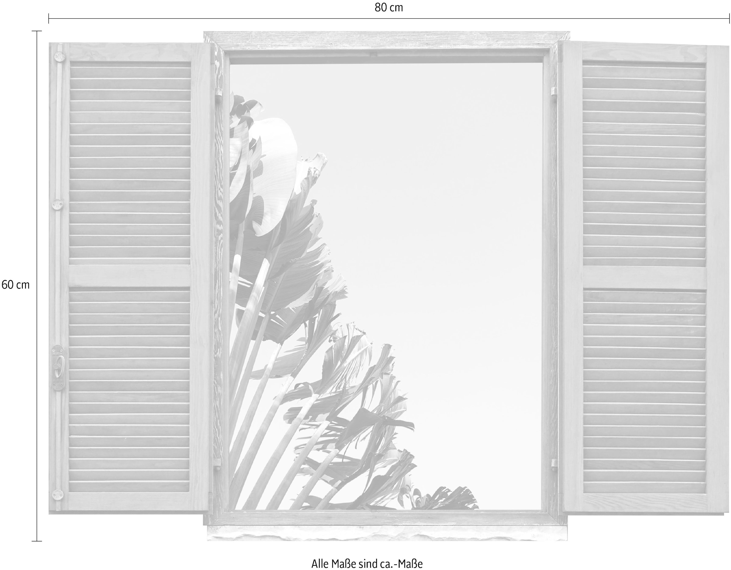 queence Wandtattoo »blauer Himmel« Wandsticker, Wandbild, selbstklebend, 3D, Fenster