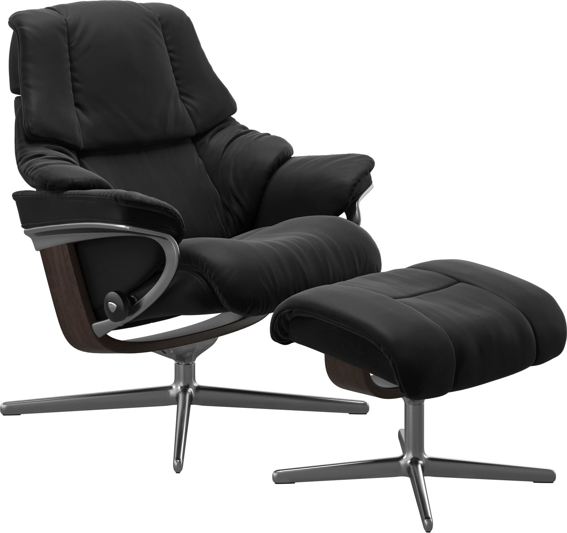 Stressless® Relaxsessel »Reno«, mit Cross Base, Größe S, M & L, Holzakzent Wenge