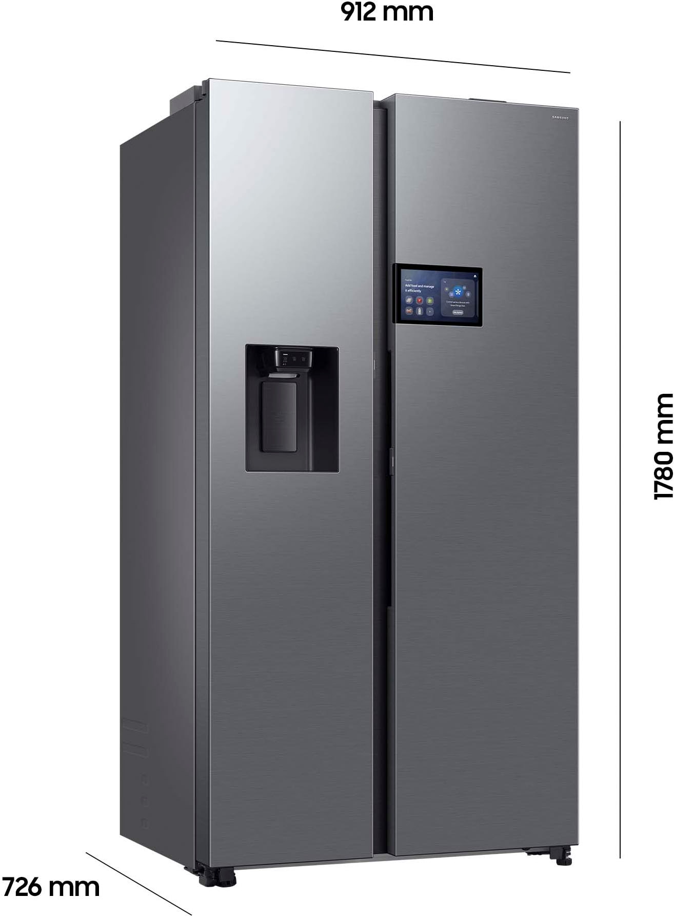 Samsung Side-by-Side RS94F »RS90F65EDT«, Separate Temperaturregelung für Kühl- und Gefrierbereich