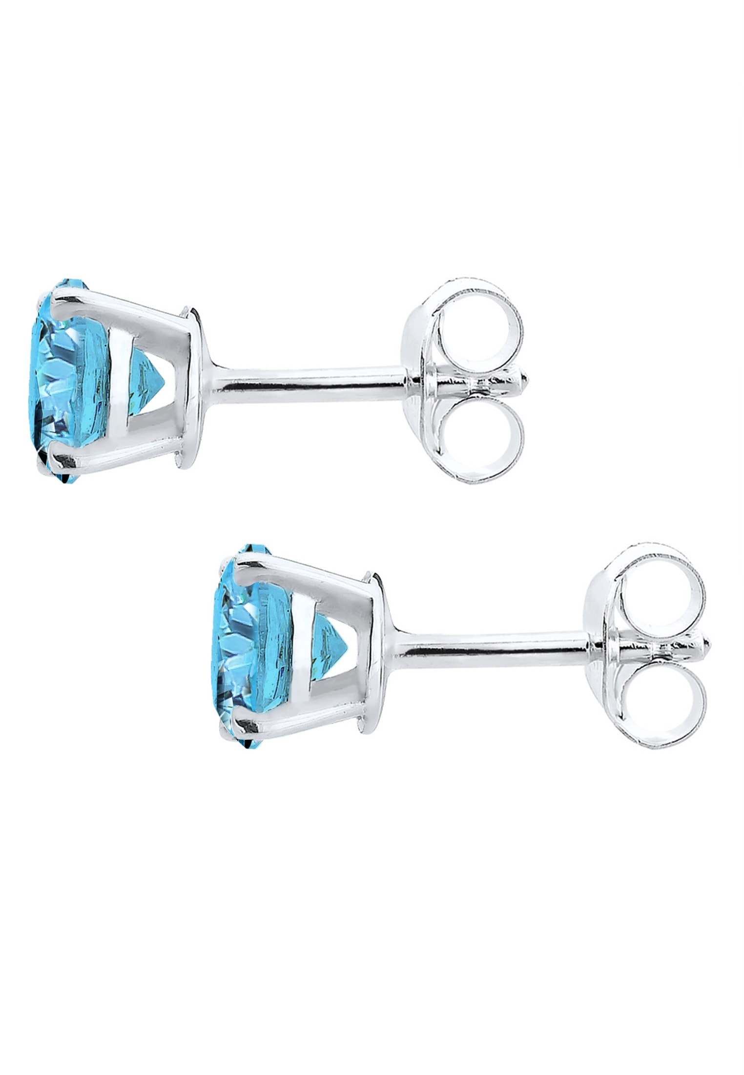 Elli Paar Ohrstecker »Ohrringe Basic Kristalle 925 Silber vergoldet«