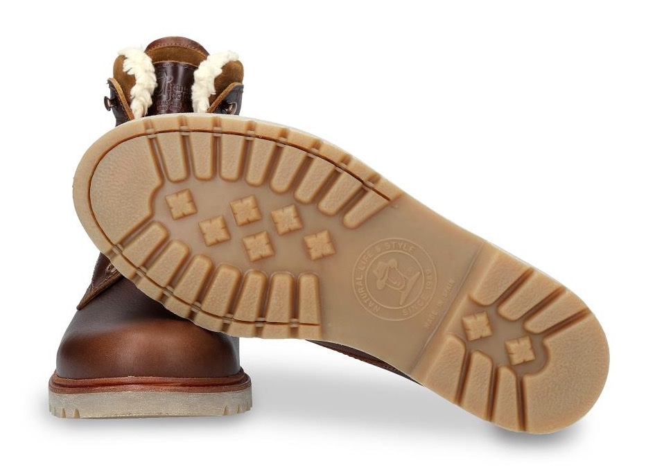 Panama Jack Winterboots »Aviator«, Blockabsatz, Outdoorschuh, Schnürschuh im Used Look