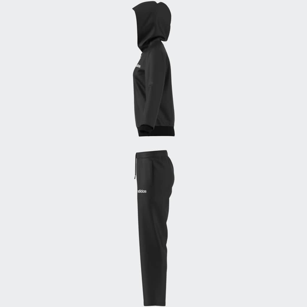 adidas Sportswear Trainingsanzug »W LINEAR TS«, (2 tlg.), Trainingsjacke mit Kapuze, Tracksuit