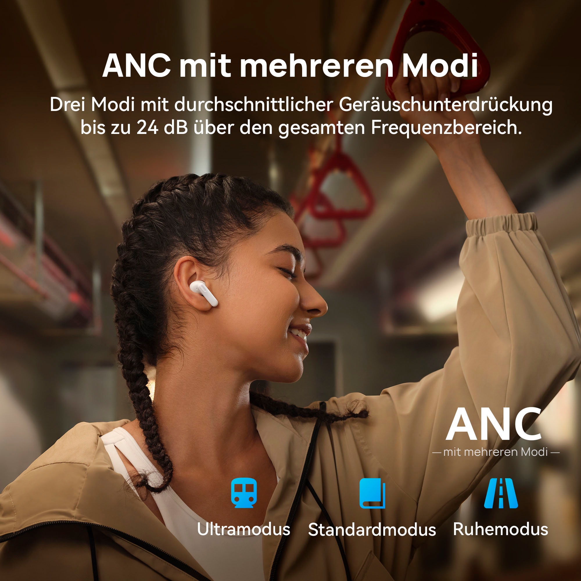 Huawei wireless In-Ear-Kopfhörer »FreeBuds SE 4 ANC«, A2DP Bluetooth, Active Noise Cancelling (ANC)-Freisprechfunktion