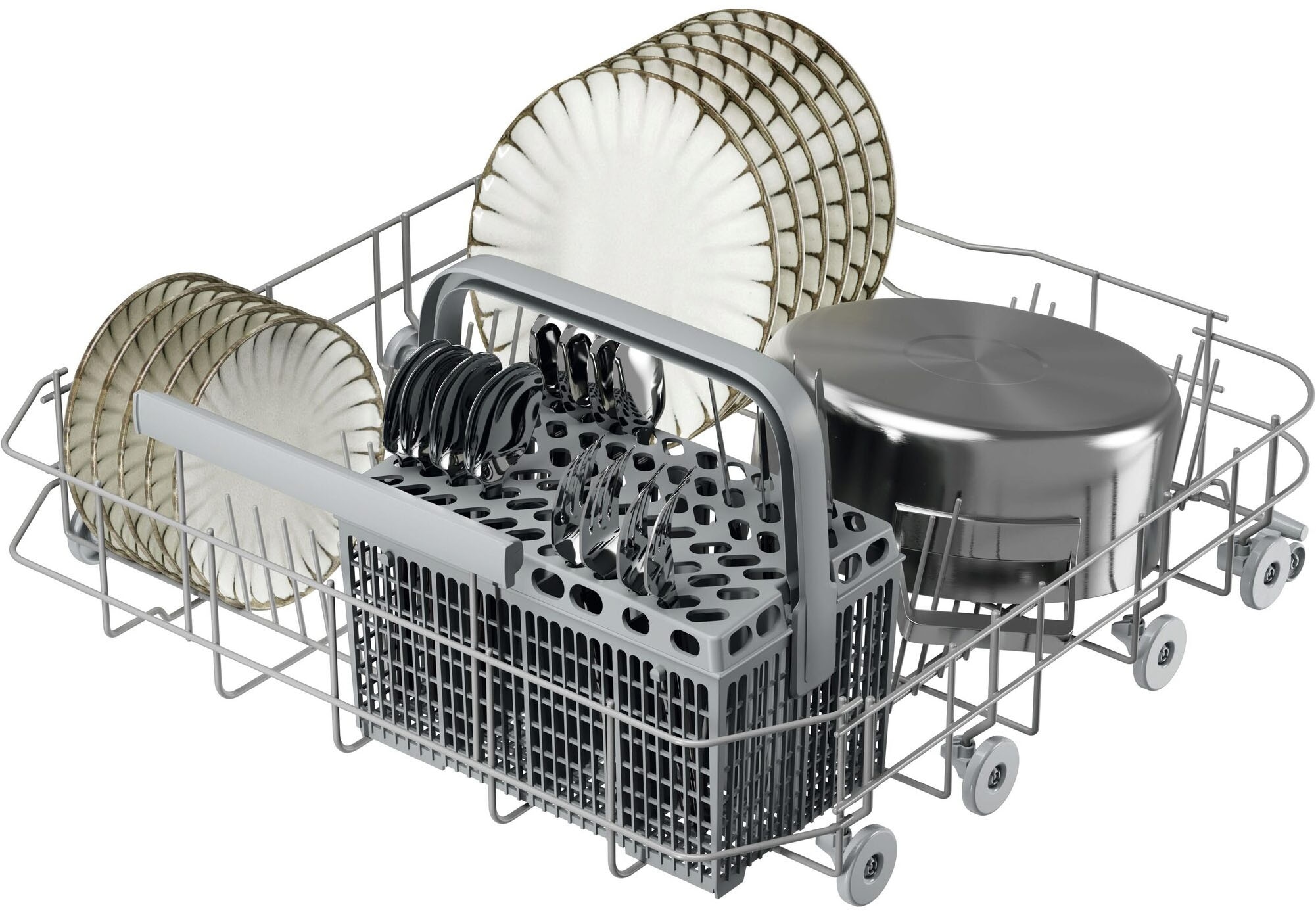 AEG Unterbaugeschirrspüler 6000 »GU620C2SCM« Spülmaschine – starke Sprühabdeckung, viel Platz & sauber