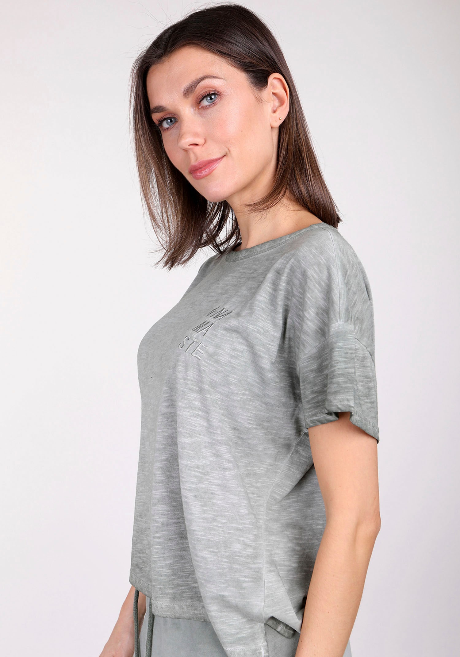 T-Shirt FIRE kleinem online Frontdruck mit »TEENA«, vorne OTTO bei BLUE