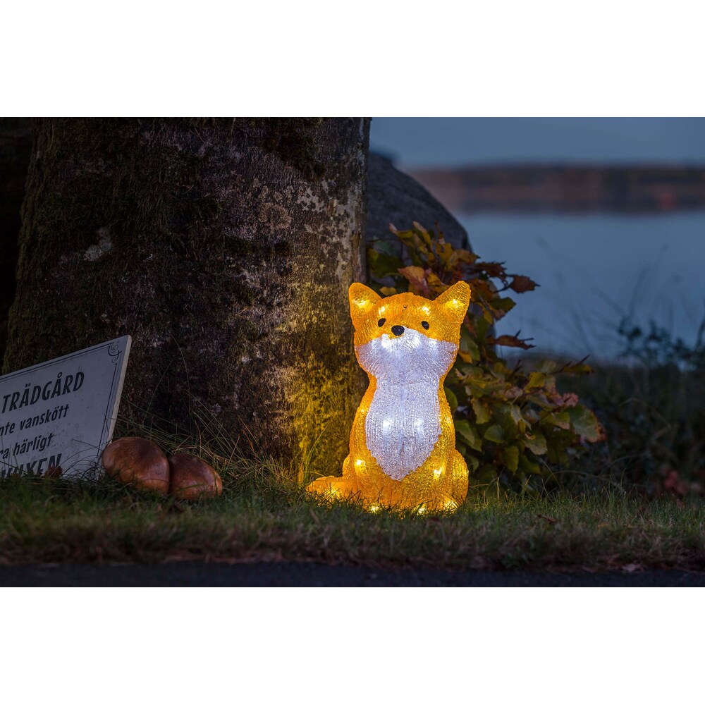 KONSTSMIDE Weihnachtsfigur, (1 St.), LED Acryl Fuchs, 32 kalt weiße Dioden kaufen