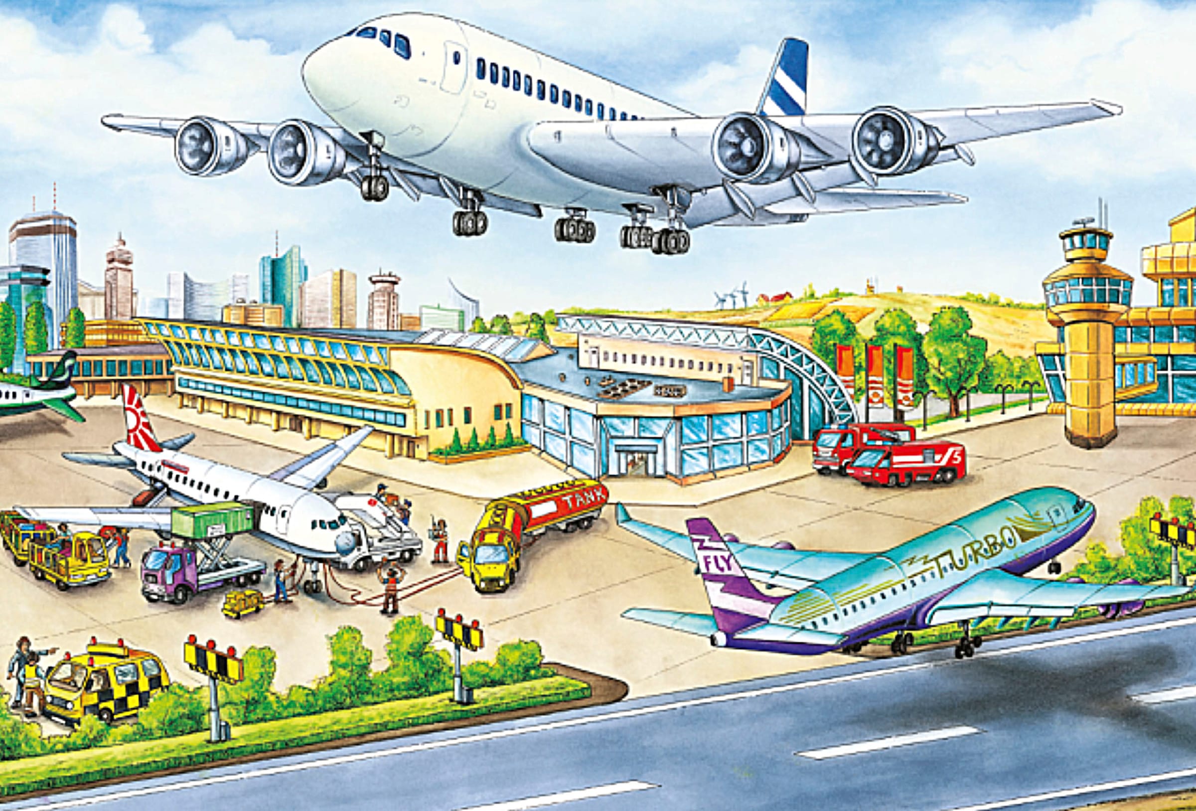 Schmidt Spiele Puzzle »Verkehrsmittel Puzzle-Box«, (148 tlg.)