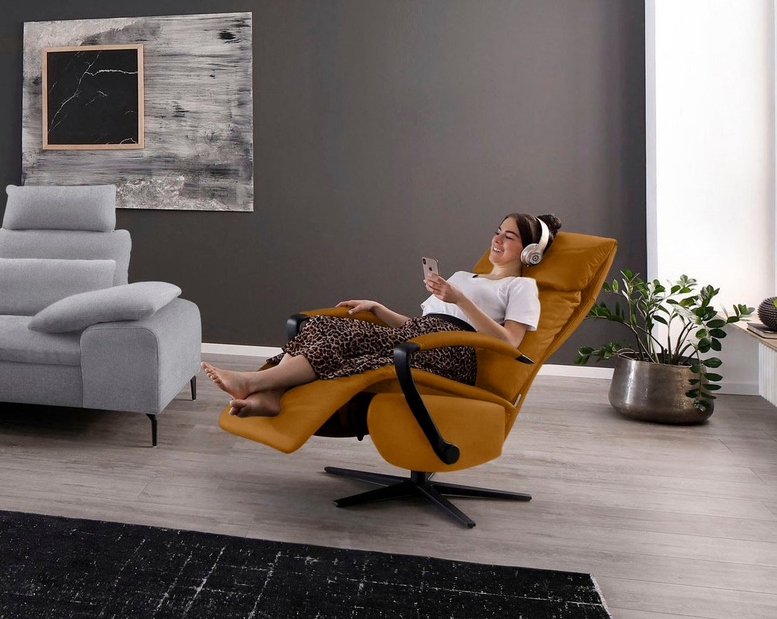 W.SCHILLIG Relaxsessel »rumbaa« wahlweise mit Doppelmotor, in Größen S, M & L, mit 5-Sternfuß