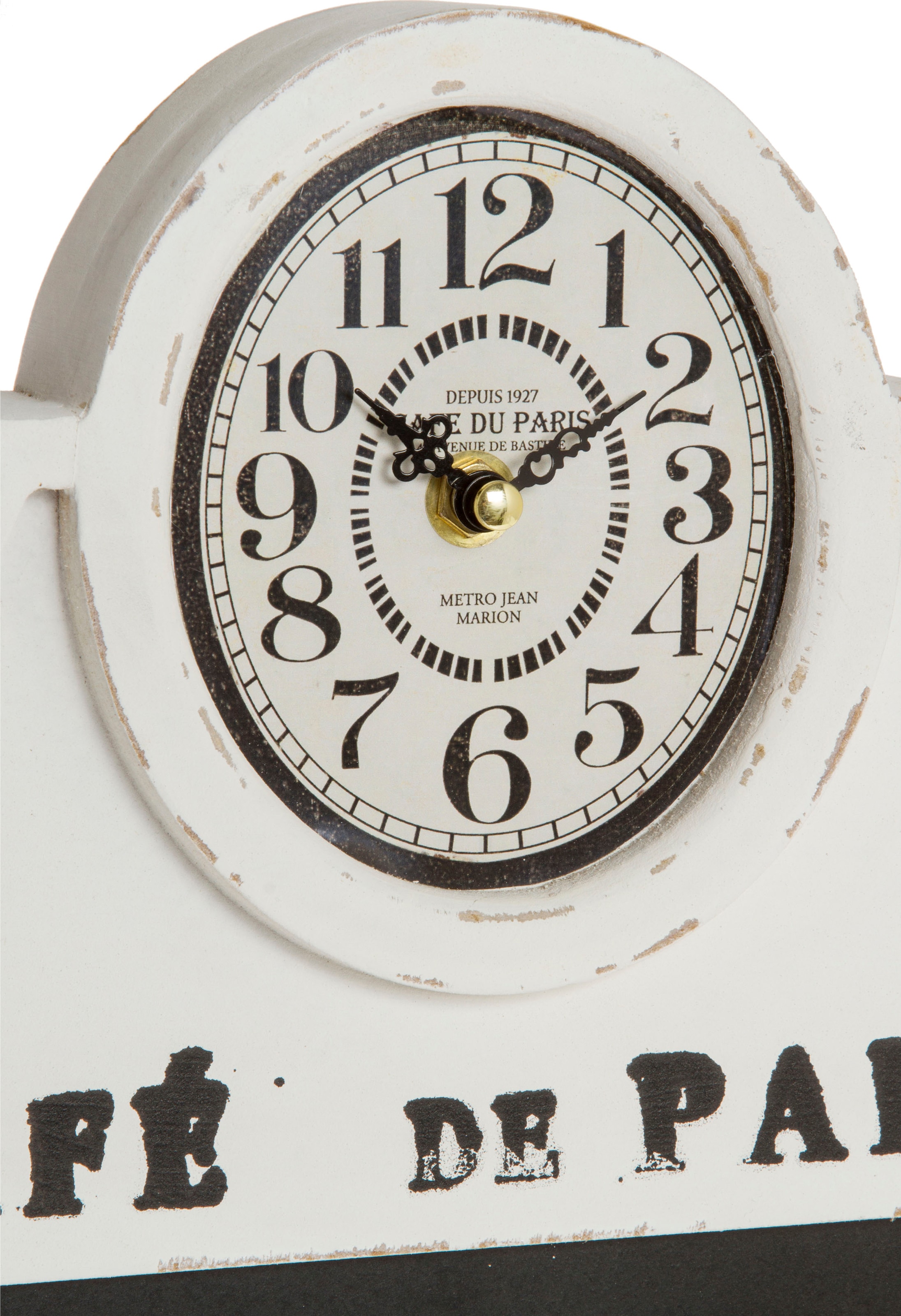 Myflair Möbel & Accessoires Wanduhr »"Tafel"«, mit Kalender & Memoboard, Shabby Optik, ideal in Küche & Flur
