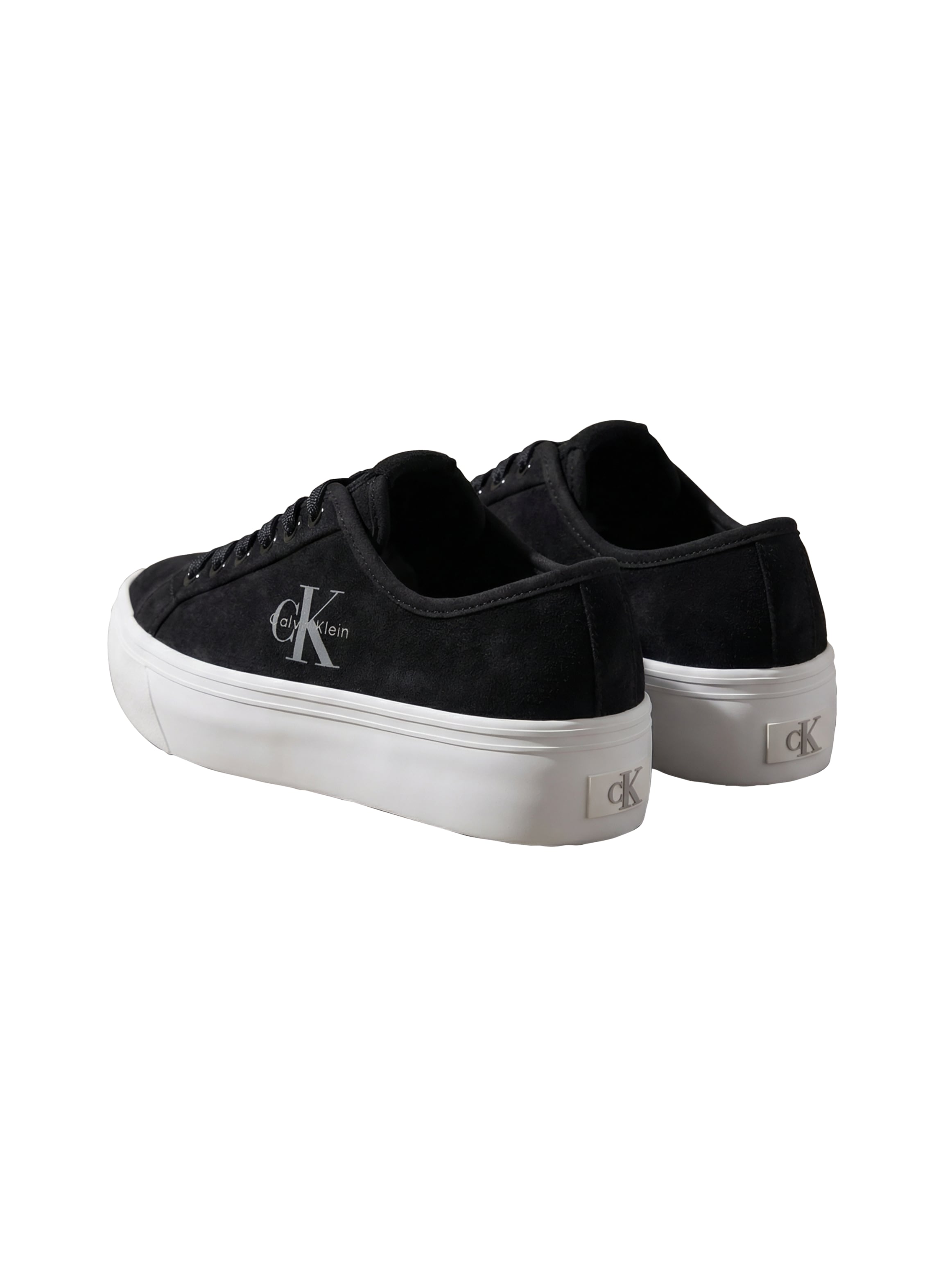 Calvin Klein Plateausneaker »VULC FLATF LACEUP SUEDE«  Freizeitschuh, Schnürschuh, Halbschuh mit seitlichem  Logoschriftzug