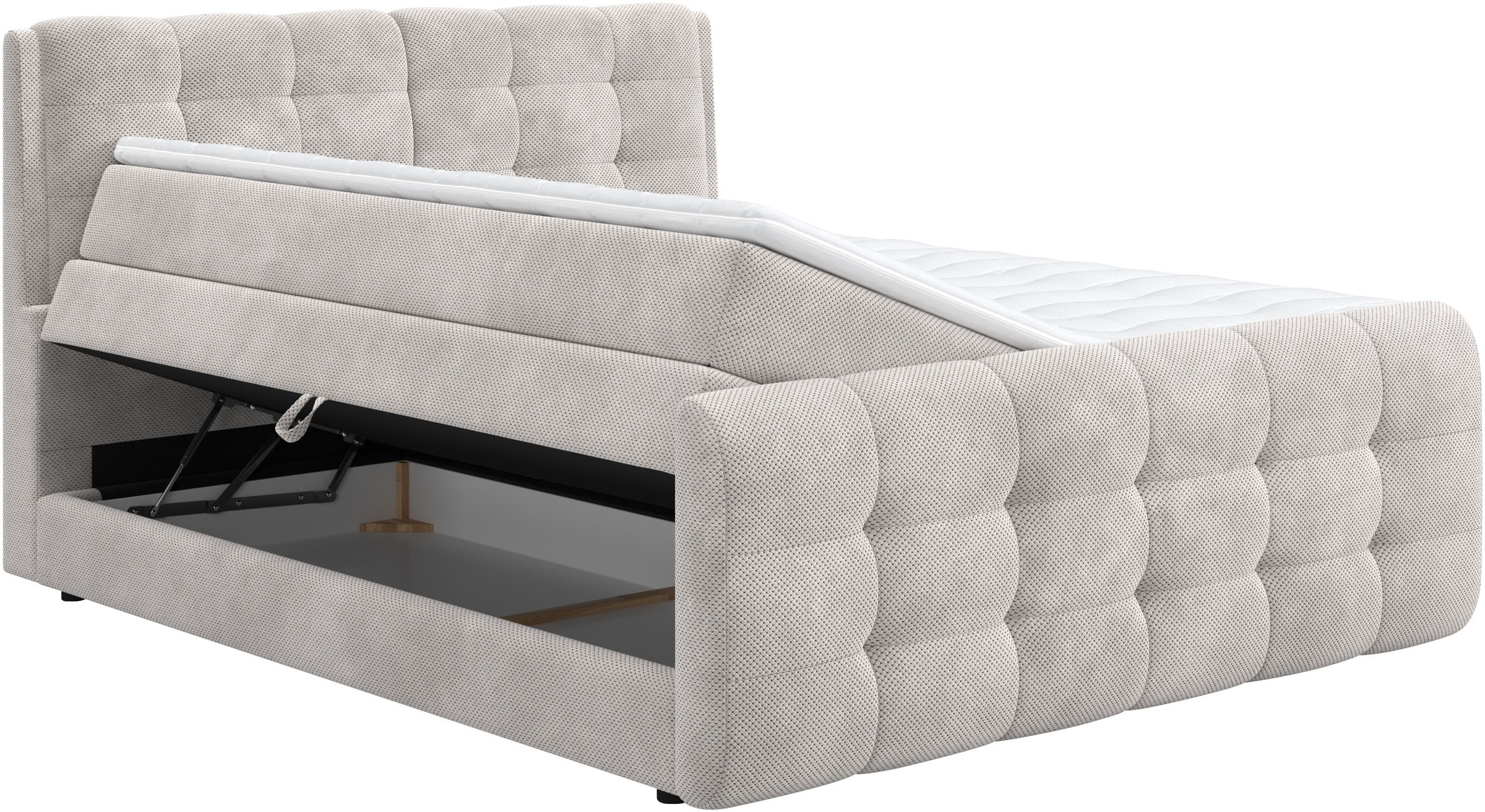 COTTA Boxspringbett »Fort mit Bettkasten, inkl. Topper« erhältlich in verschiedenen Breiten (160cm, 180cm & 200cm)