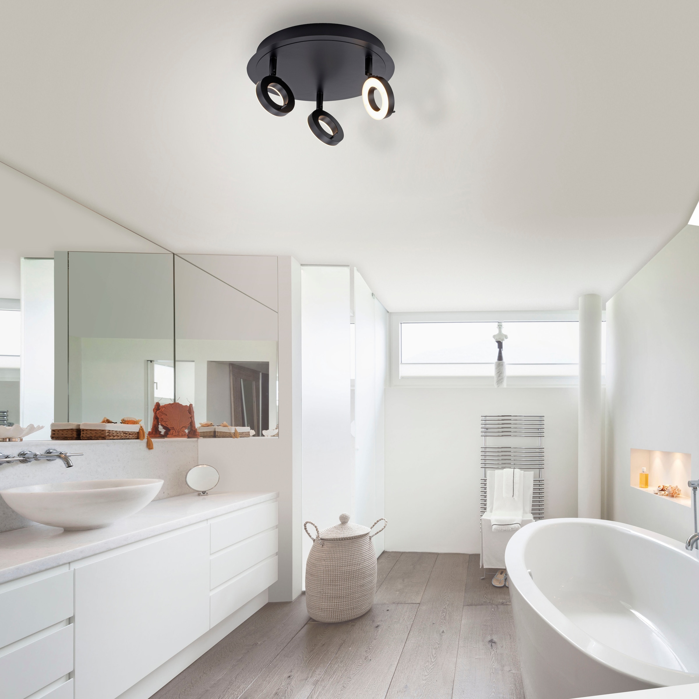 Paul Neuhaus Deckenleuchte »SILEDA«, 3 flammig, Leuchtmittel LED-Board | LED fest integriert, LED, IP44