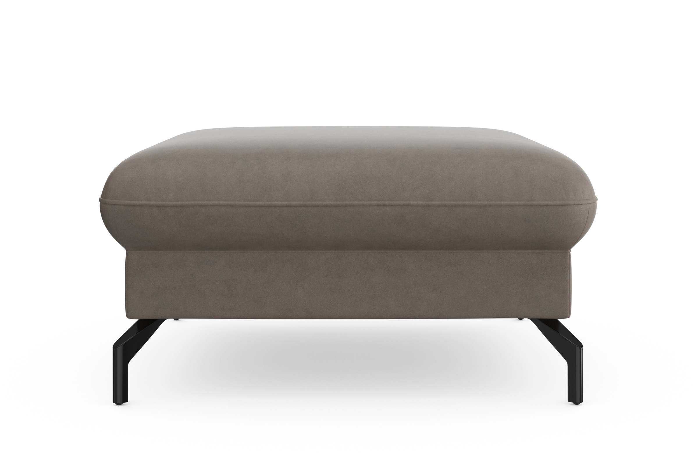 sit&more Hocker »Fashion« inklusive Federkern, mit hochwertigen, schwarzen Metallfüßen