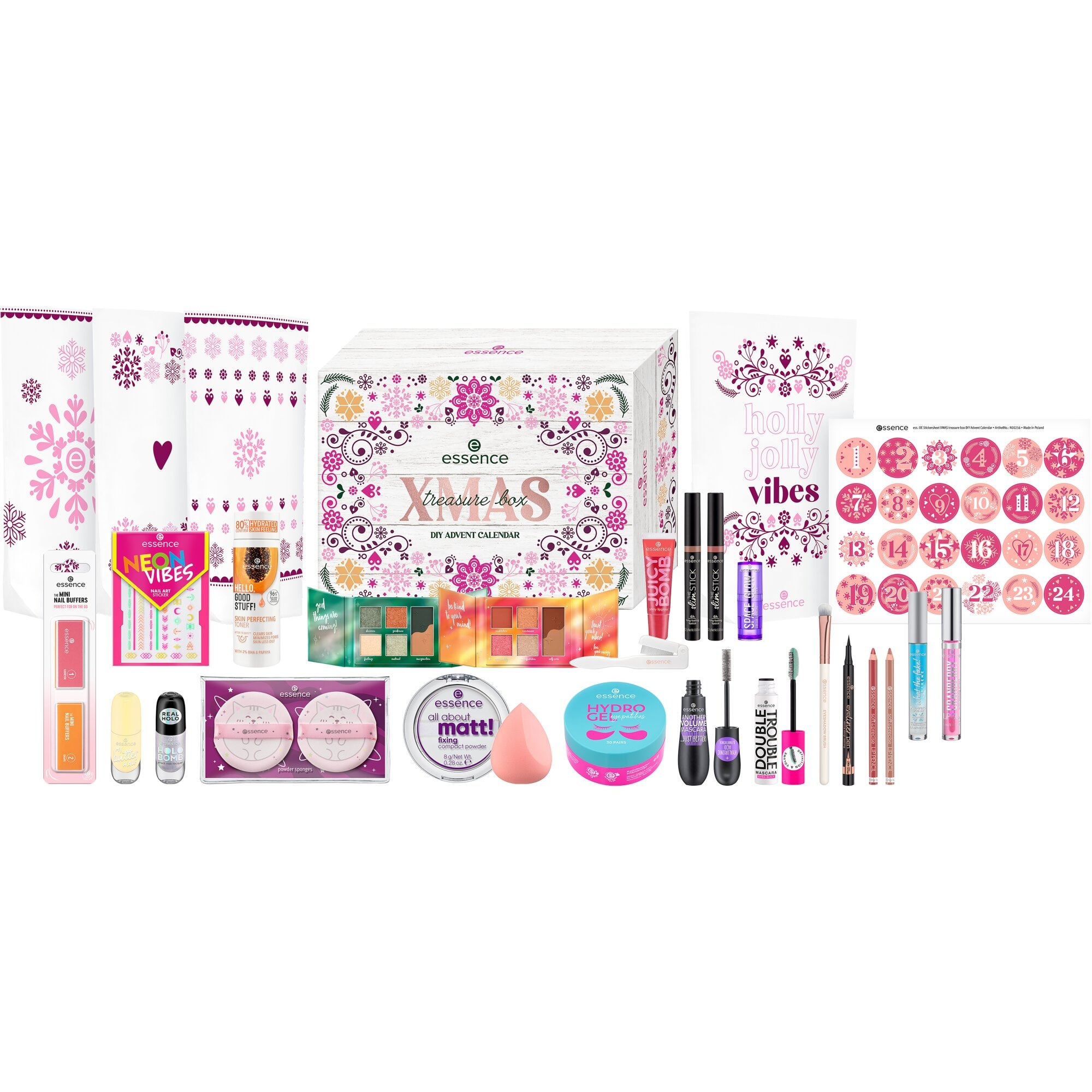 Essence Kosmetik-Adventskalender »XMAS treasure box DIY ADVENT CALENDAR«, ab 14 Jahren
