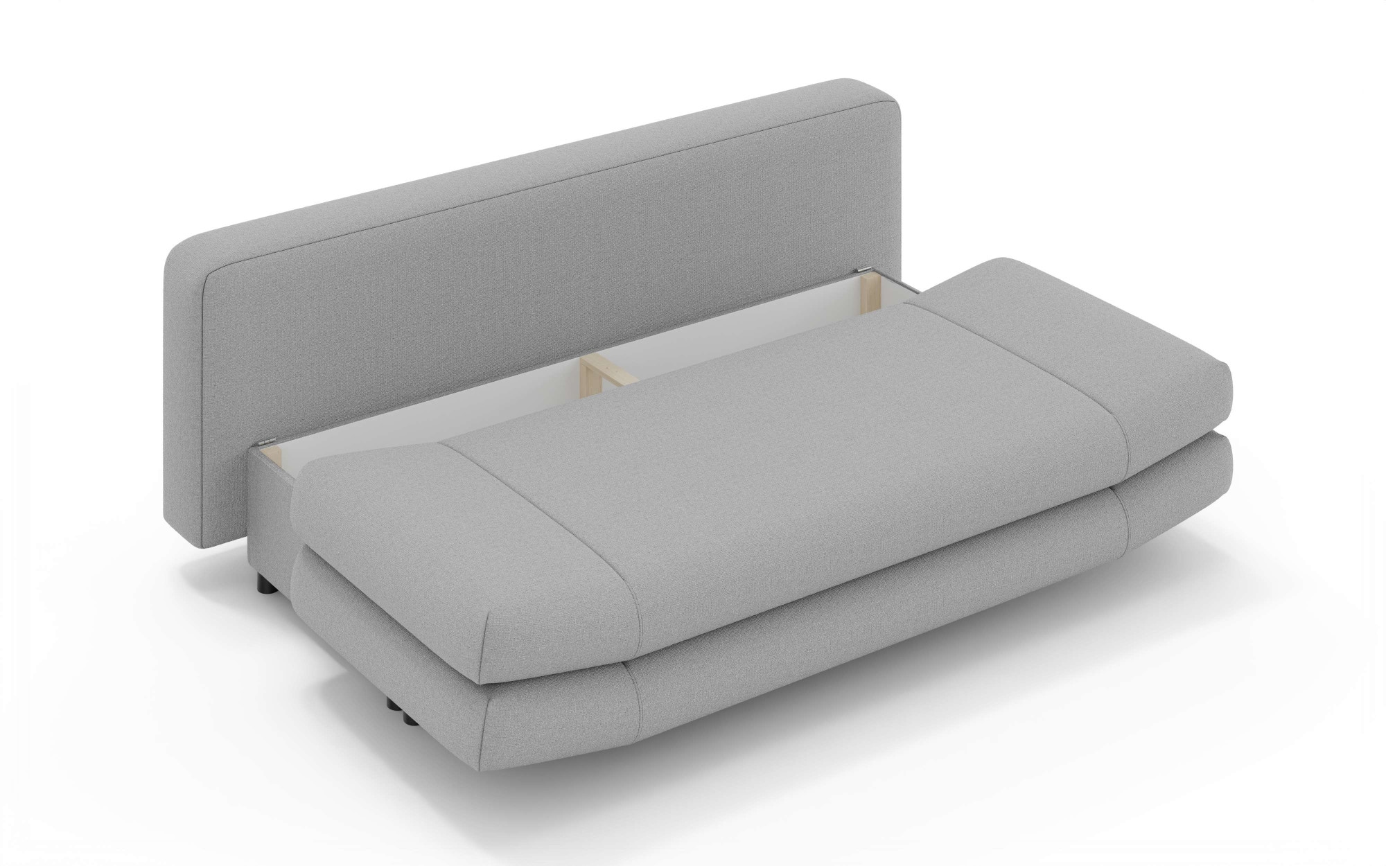 Home affaire 3-Sitzer »LENNARA Schlafsofa mit Bettkasten, Maße B/T/H: 209/96/86 cm«, Sofa mit Wellenunterfederung, hoher Sitzkomfort