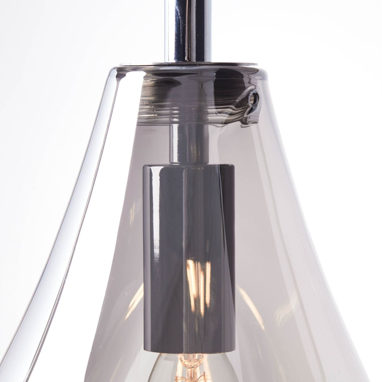 Brilliant Pendelleuchte »Drops«, E14, OTTO Glas/Metall, Höhe, Ø cm, rauchglas/chrom 1 131 x 1 kürzbar, 16 cm flammig-flammig, bei